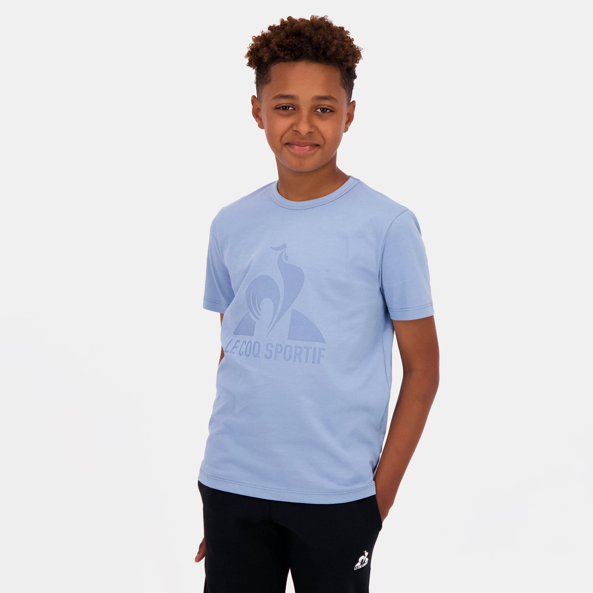 2422335-BAT Tee SS N°3 Enfant faded denim | T-shirt Enfant