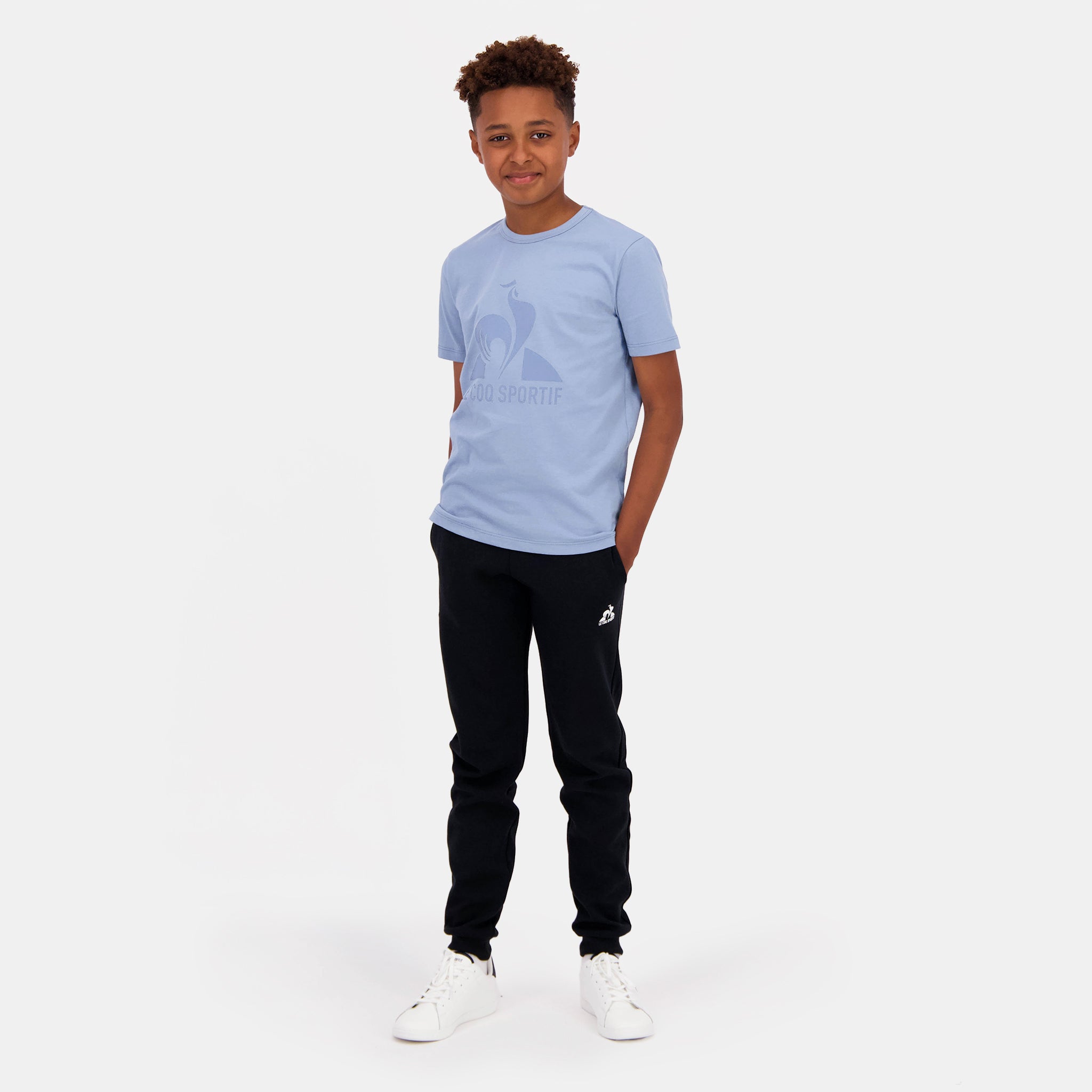 2422335-BAT Tee SS N°3 Enfant faded denim | T-shirt Enfant