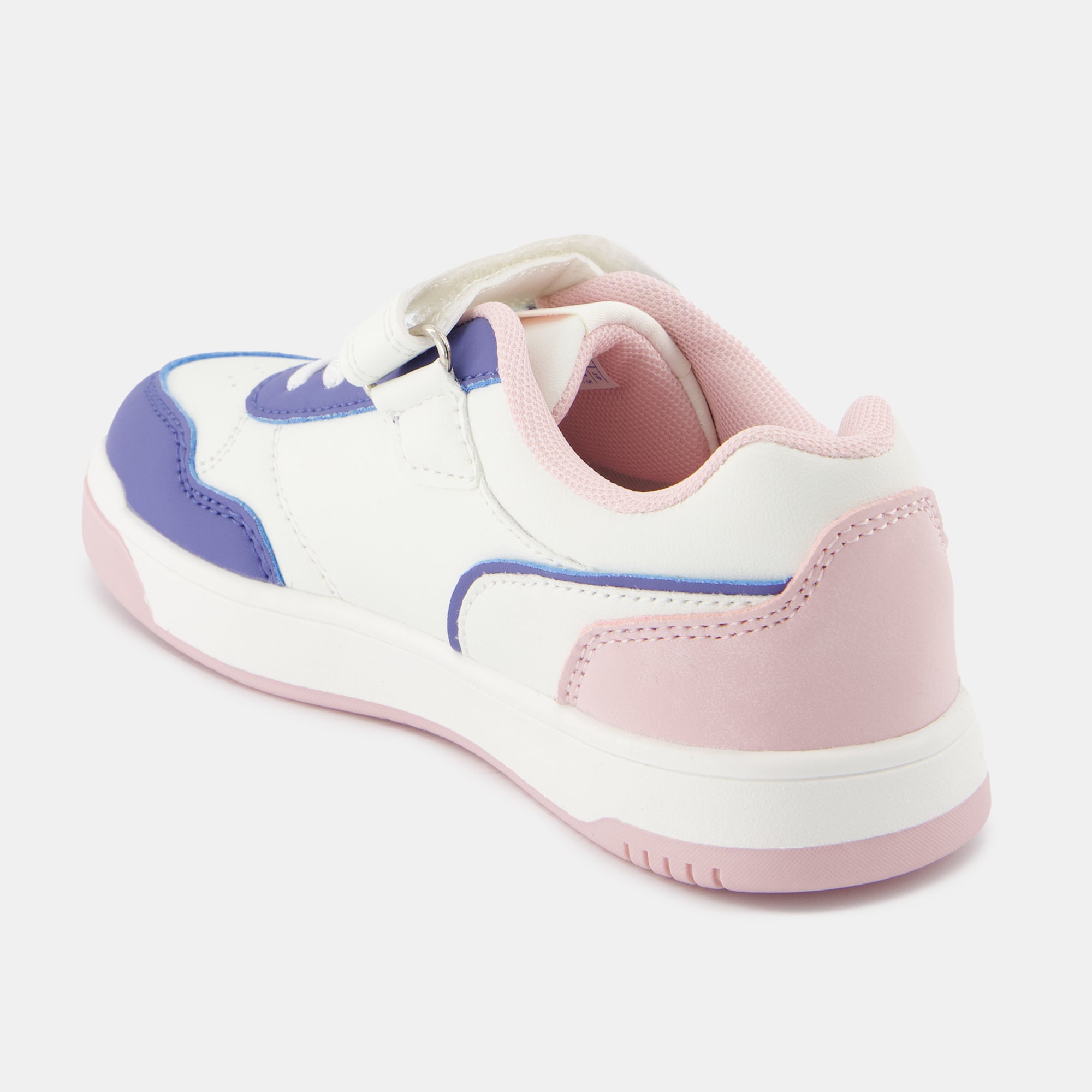 2422707-LCS COURT BREAKER GIRL PS optical white/ | Chaussures à scratch roses COURT BREAKER enfant