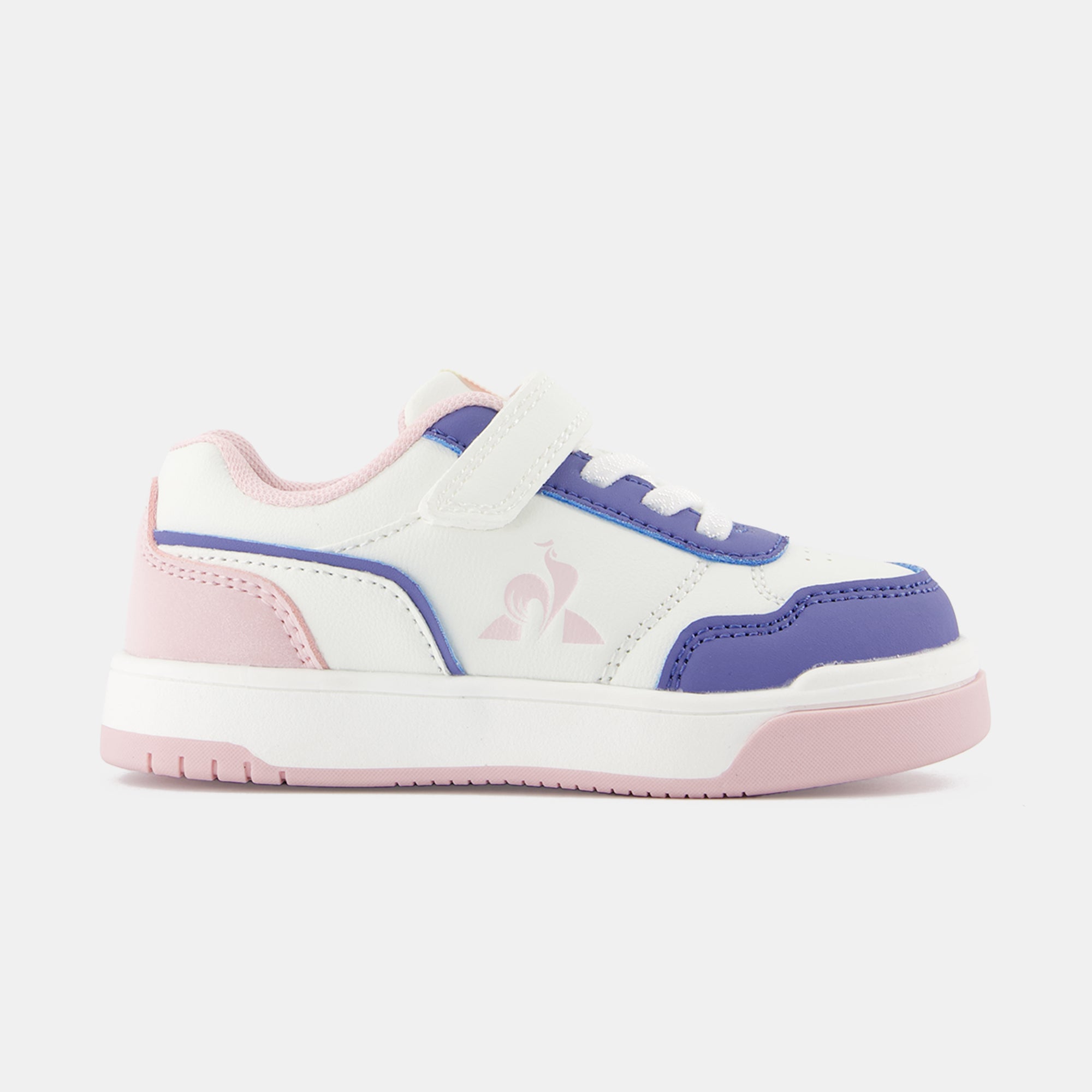 2422715-LCS COURT BREAKER GIRL INF optical white | Chaussures à scratch roses COURT BREAKER bébé