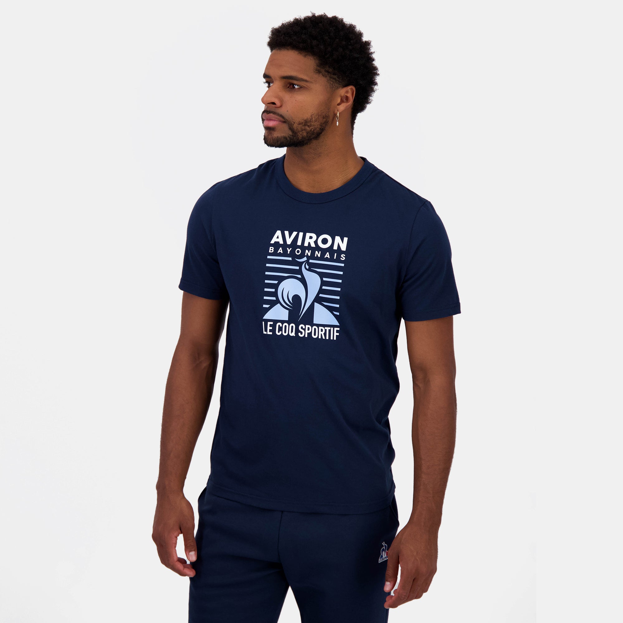 2422785-AB FANWEAR Tee SS N°2 M dress blues  | T-Shirt für Herren