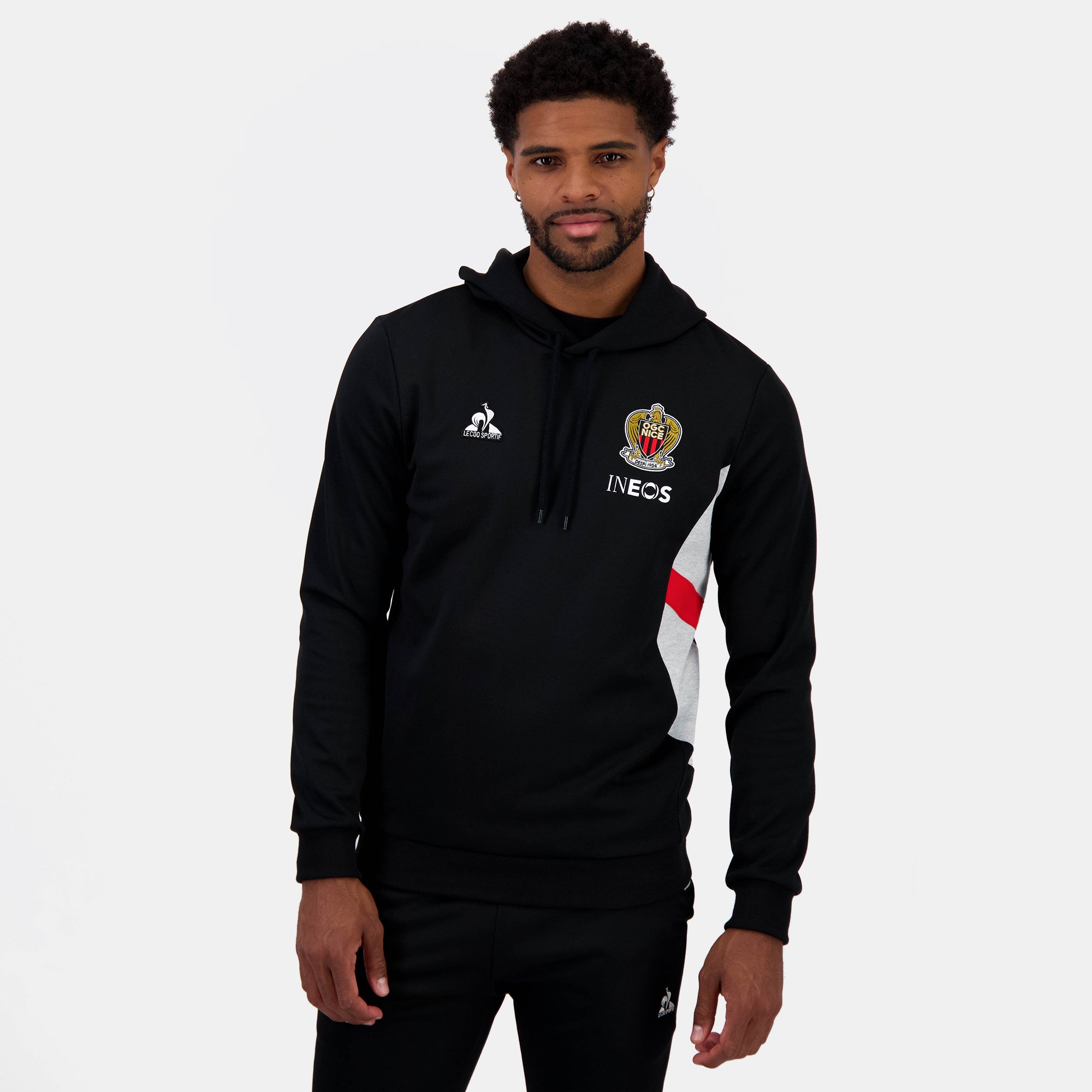 2422804-OGC NICE PRESENTATION Hoody N°1 M black  | Hoodie for men