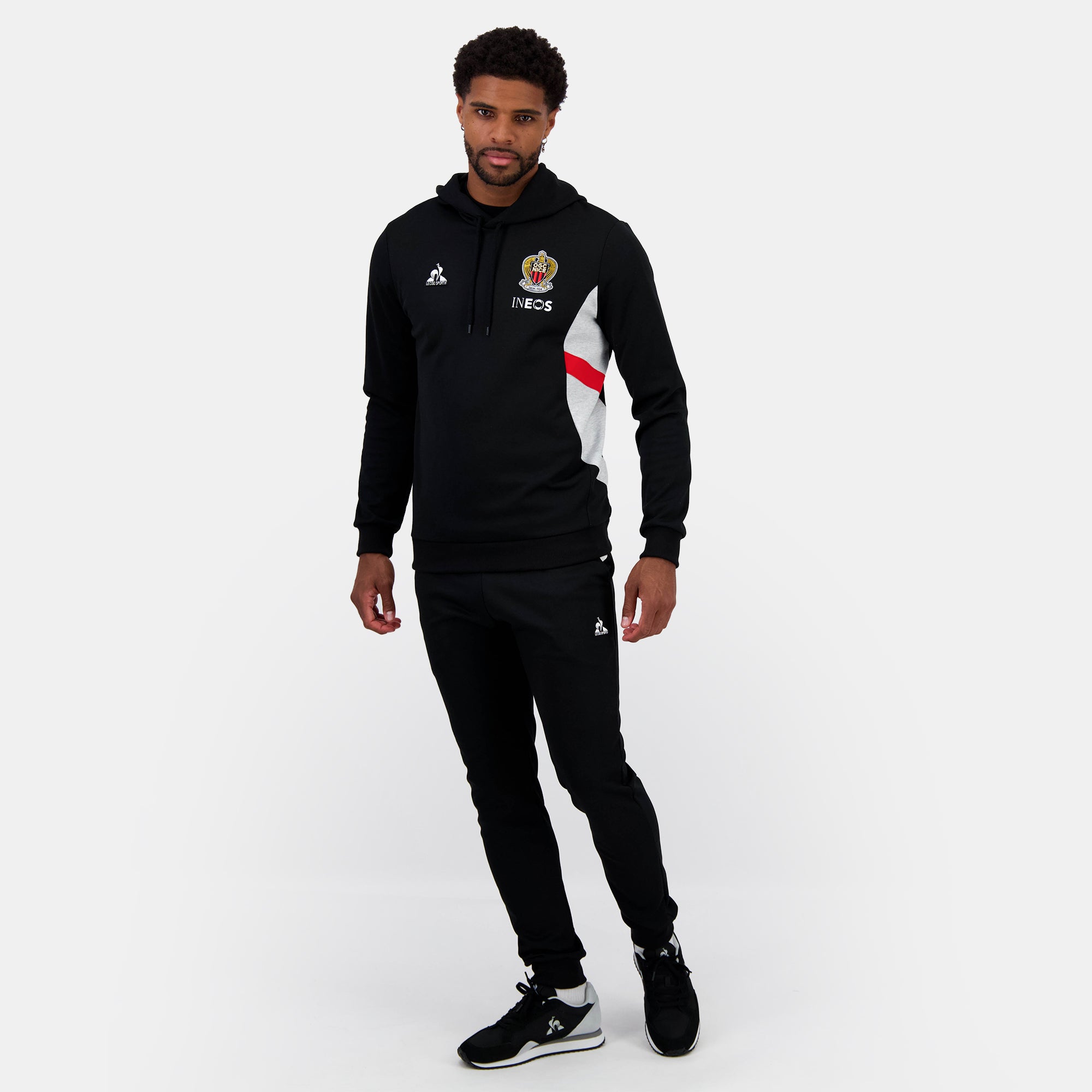 2422804-OGC NICE PRESENTATION Hoody N°1 M black | Sweat à capuche Unisexe