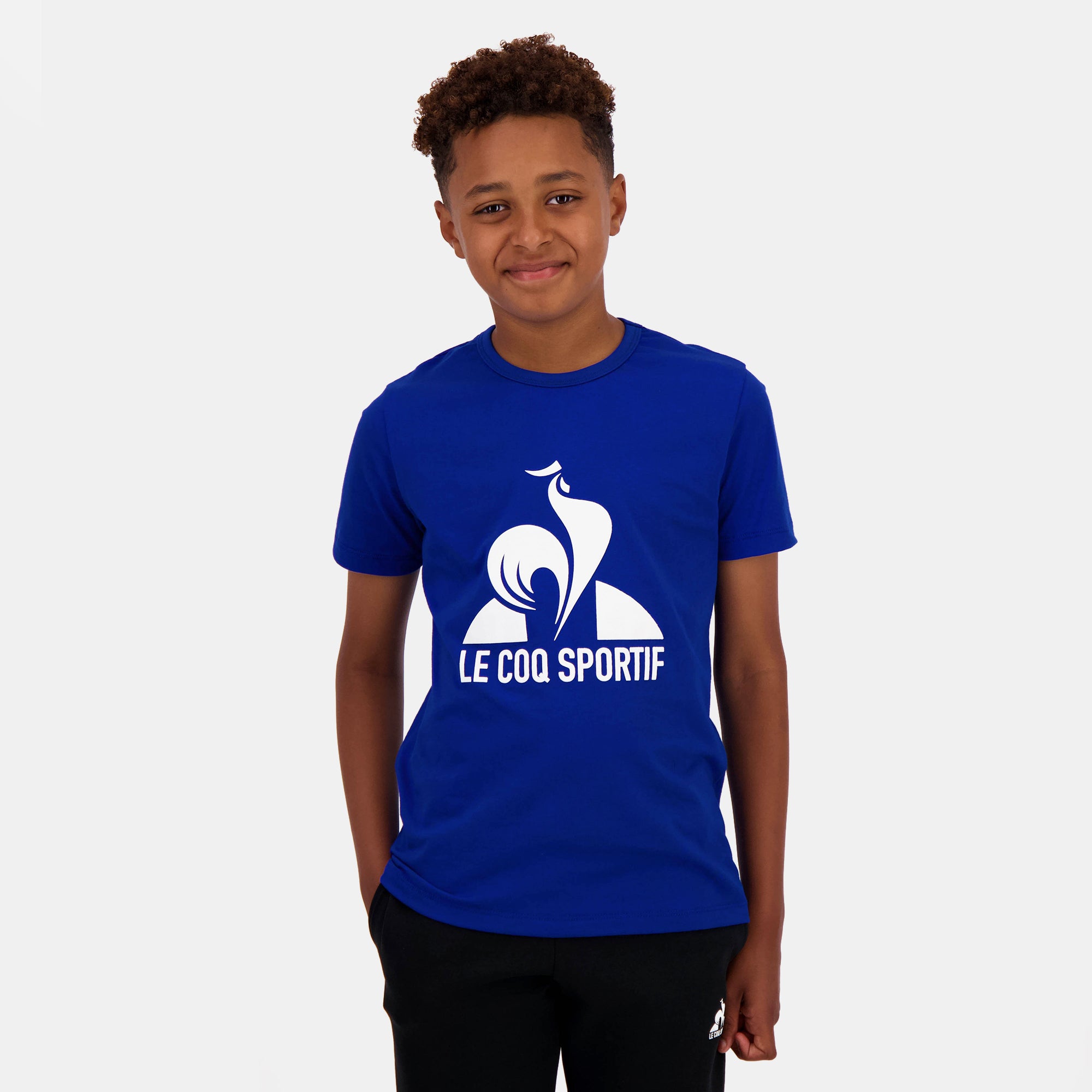 2422929-ESS Tee SS N°1 Enfant bleu electro | T-shirt Enfant