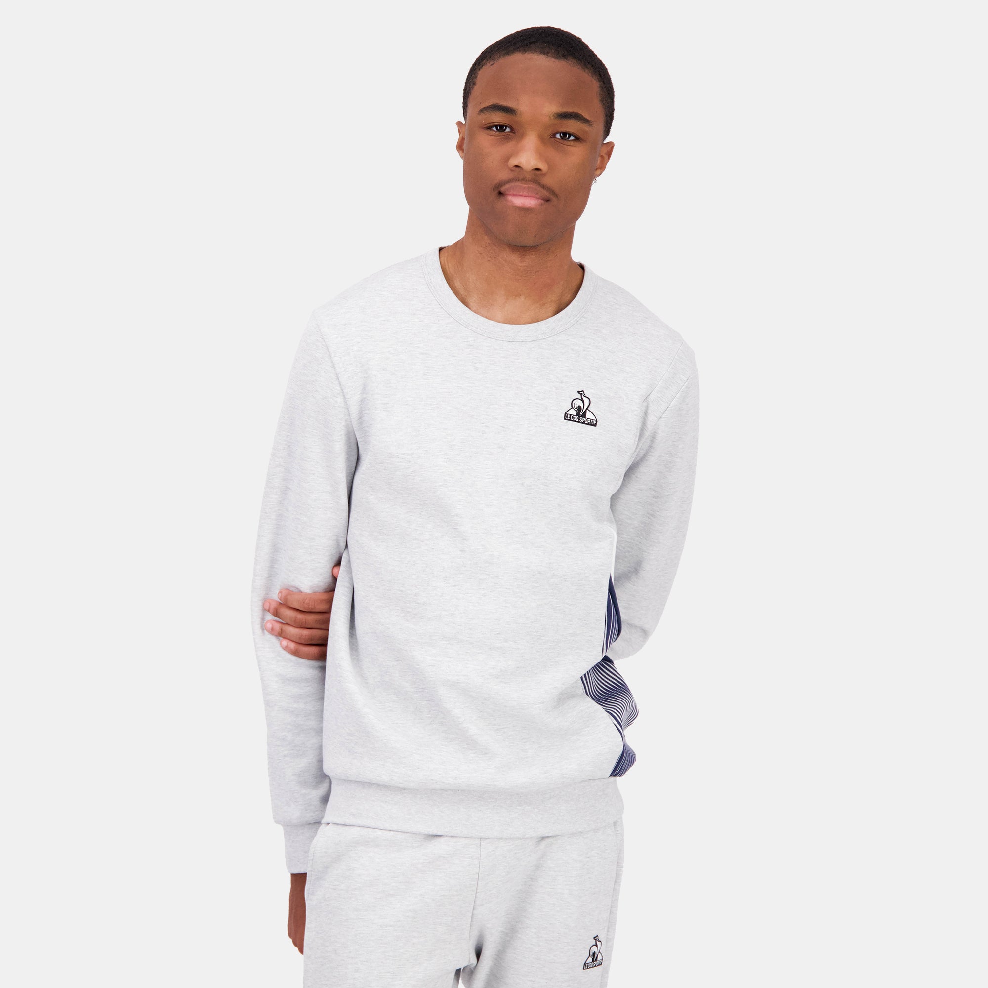 2422977-HERITAGE Crew Sweat N°1 M grigio melange cla | Felpa girocollo da uomo