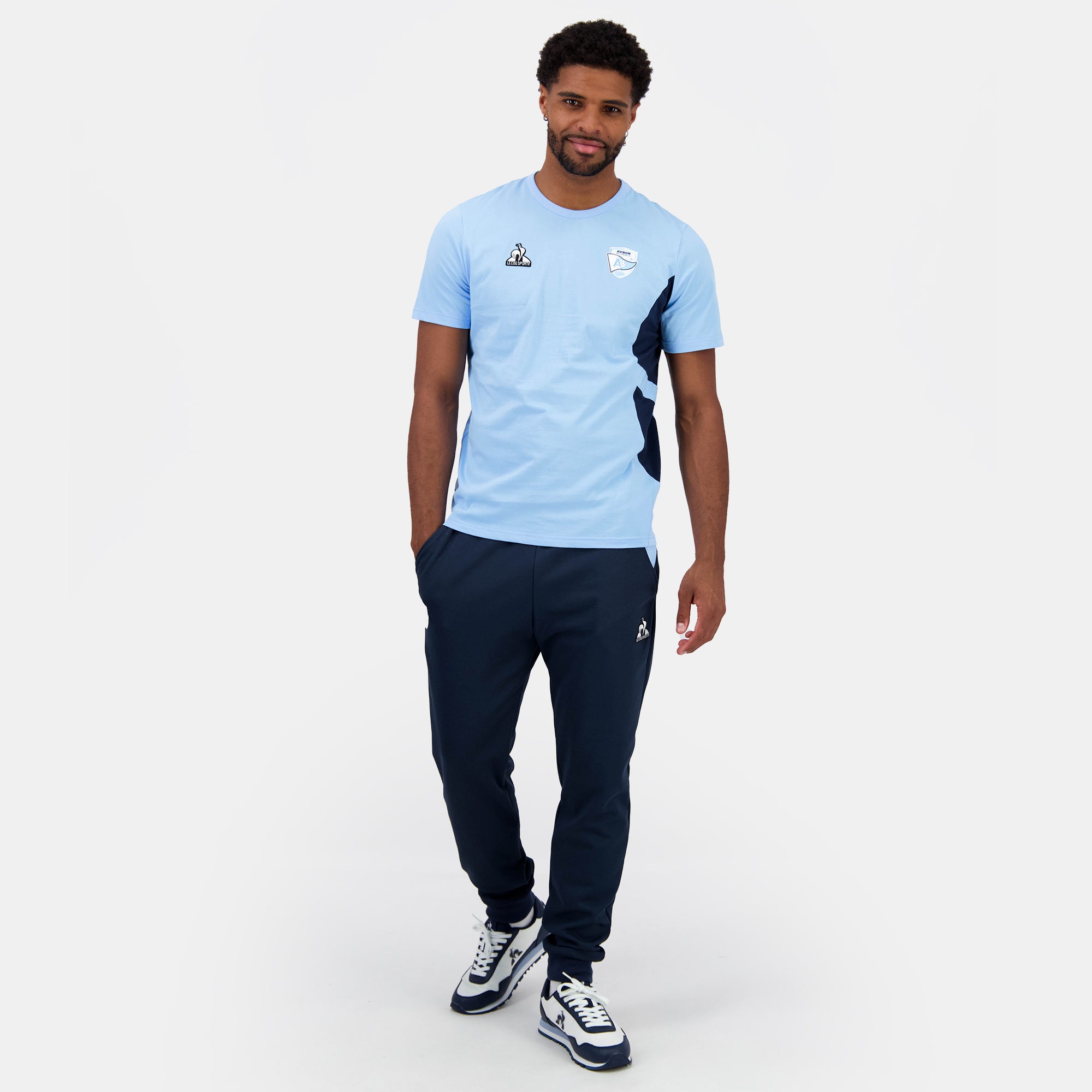 2423012-AB PRESENTATION Tee SS N°2 M fly blue  | T-Shirt für Herren