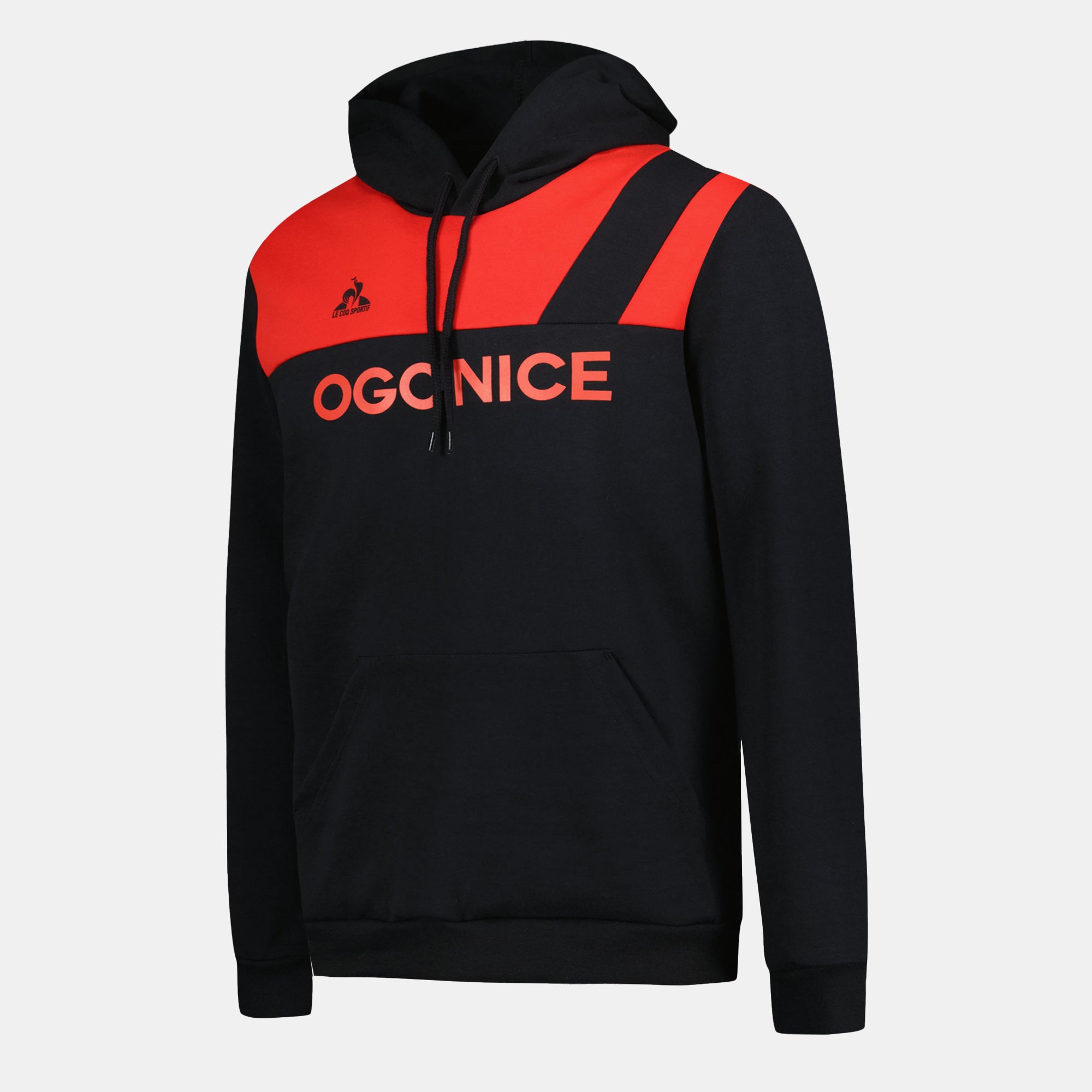 2423031-OGC NICE FANWEAR Hoody N°1 M black/red N  | Hoodie for men