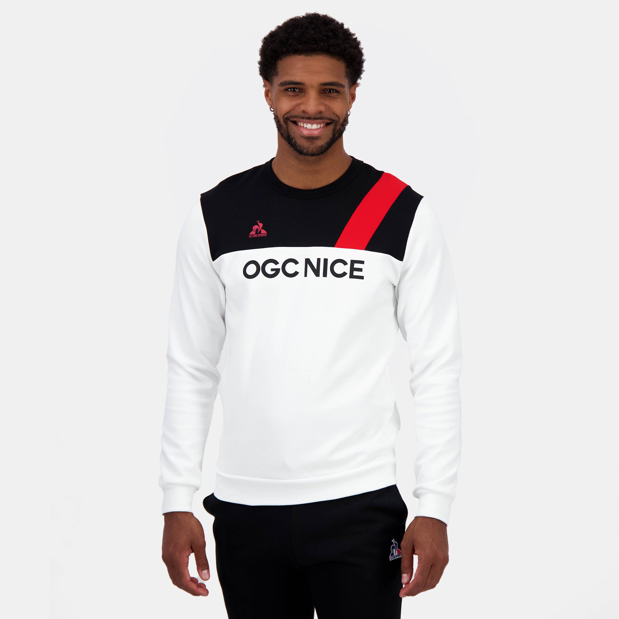 2423034-OGC FANWEAR Crew Sweat N°1 M n.o.w/black  | Round-Neck Sweatshirtshirt for men