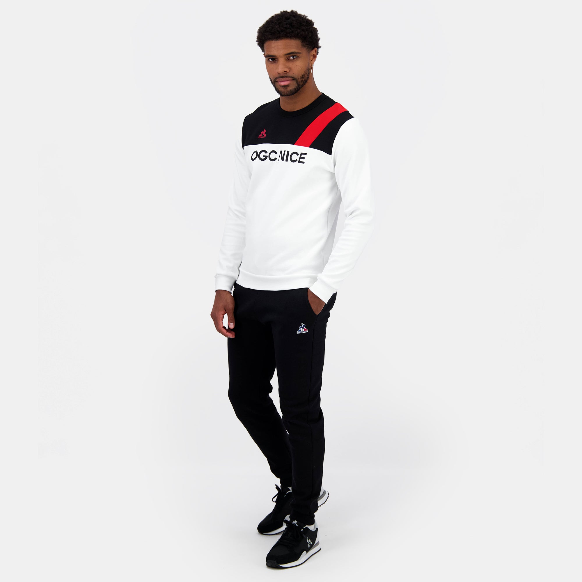 2423034-OGC FANWEAR Crew Sweat N°1 M n.o.w/black | Sweat col rond Homme