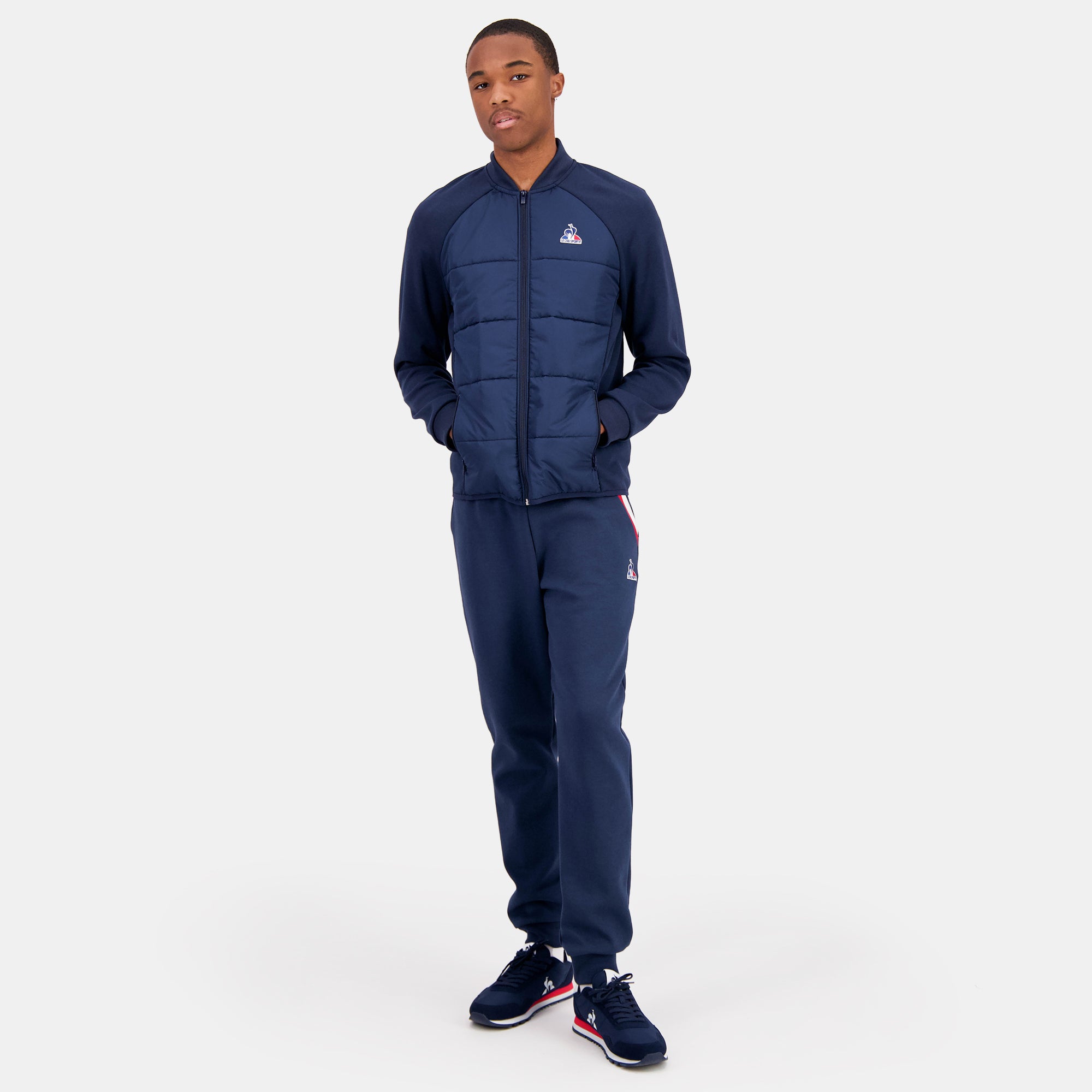 2423328-TRI Veste Hybride N°2 M dress blues | Sweat zippé à capuche Homme