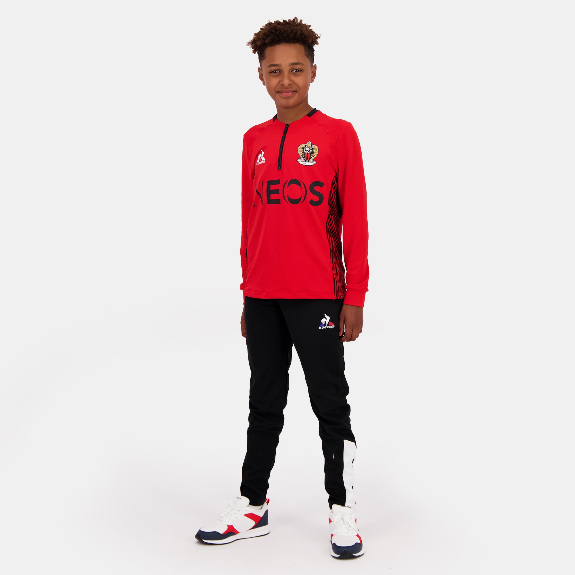 2423332-OGC NICE TRAINING Sweat été Enfant red N  | Felpa Bambino