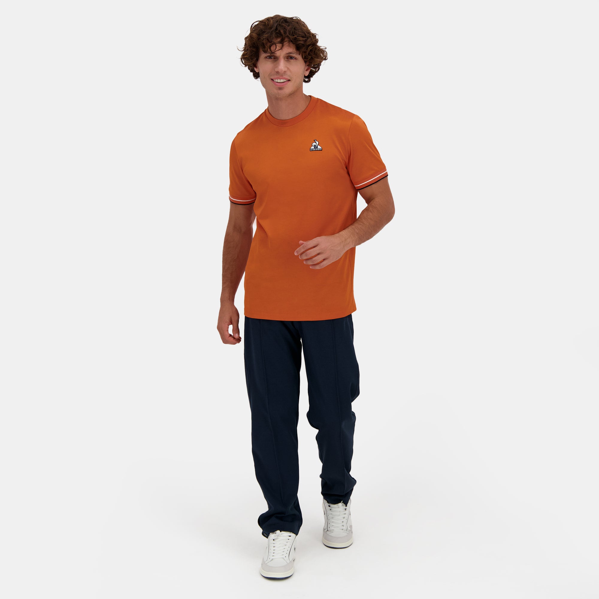 2423339-HERITAGE Tee SS N°3 M apricot orange | T-shirt Homme