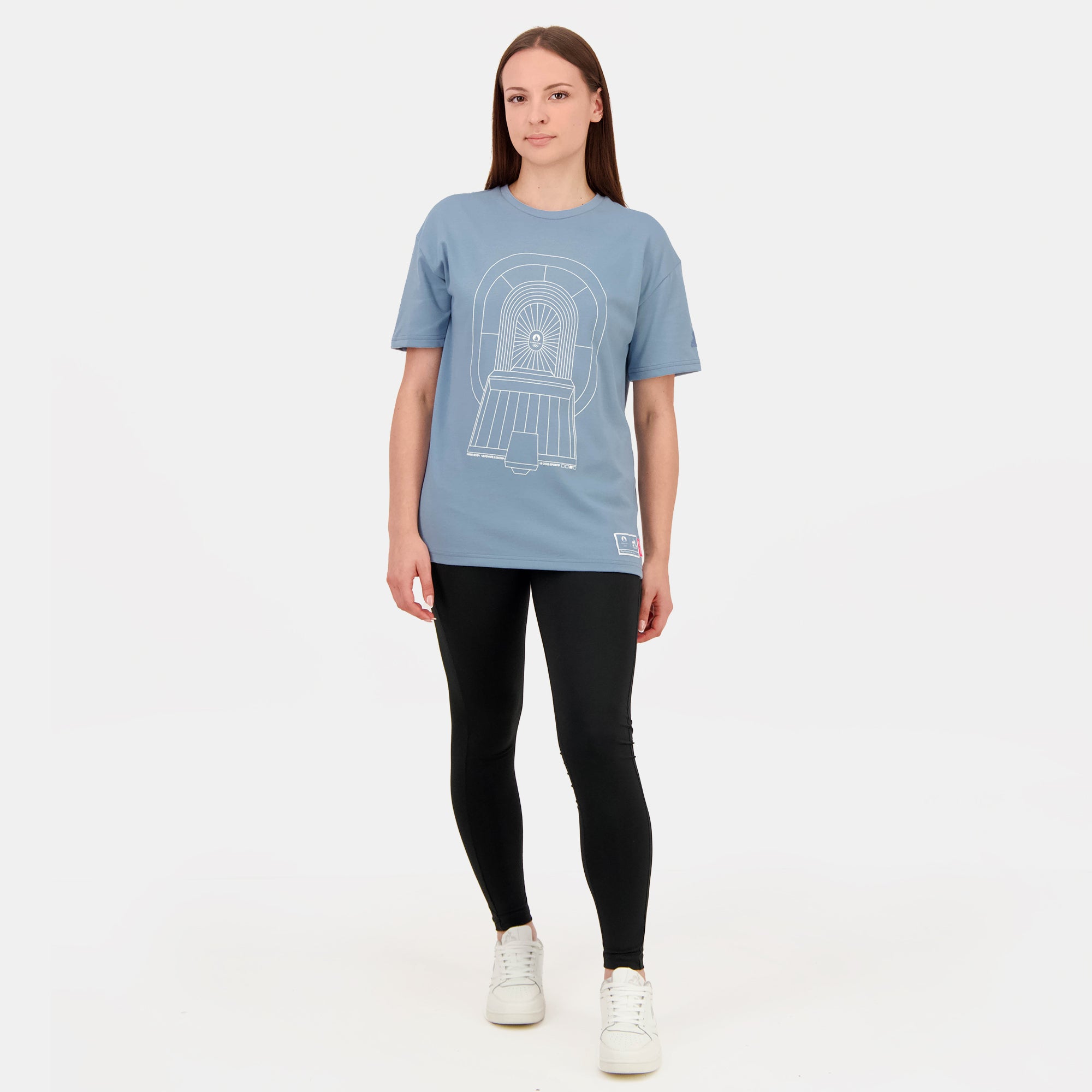 2423641-P24 QUARTIER DES JEUX Tee SS N°2 M faded | capsule T-shirt Saint-Denis Unisex