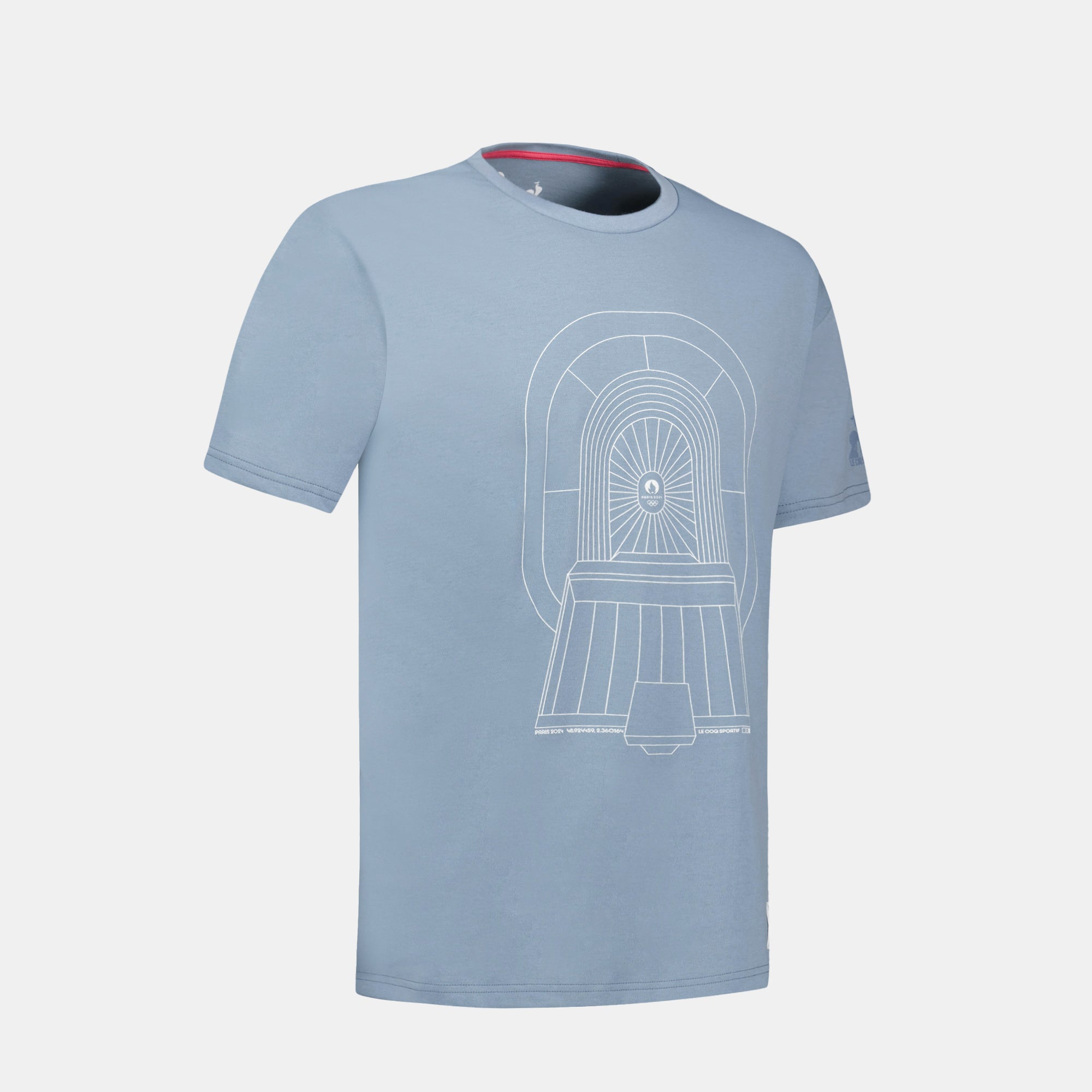 2423641-P24 QUARTIER DES JEUX Tee SS N°2 M faded | capsule T-shirt Saint-Denis Unisex