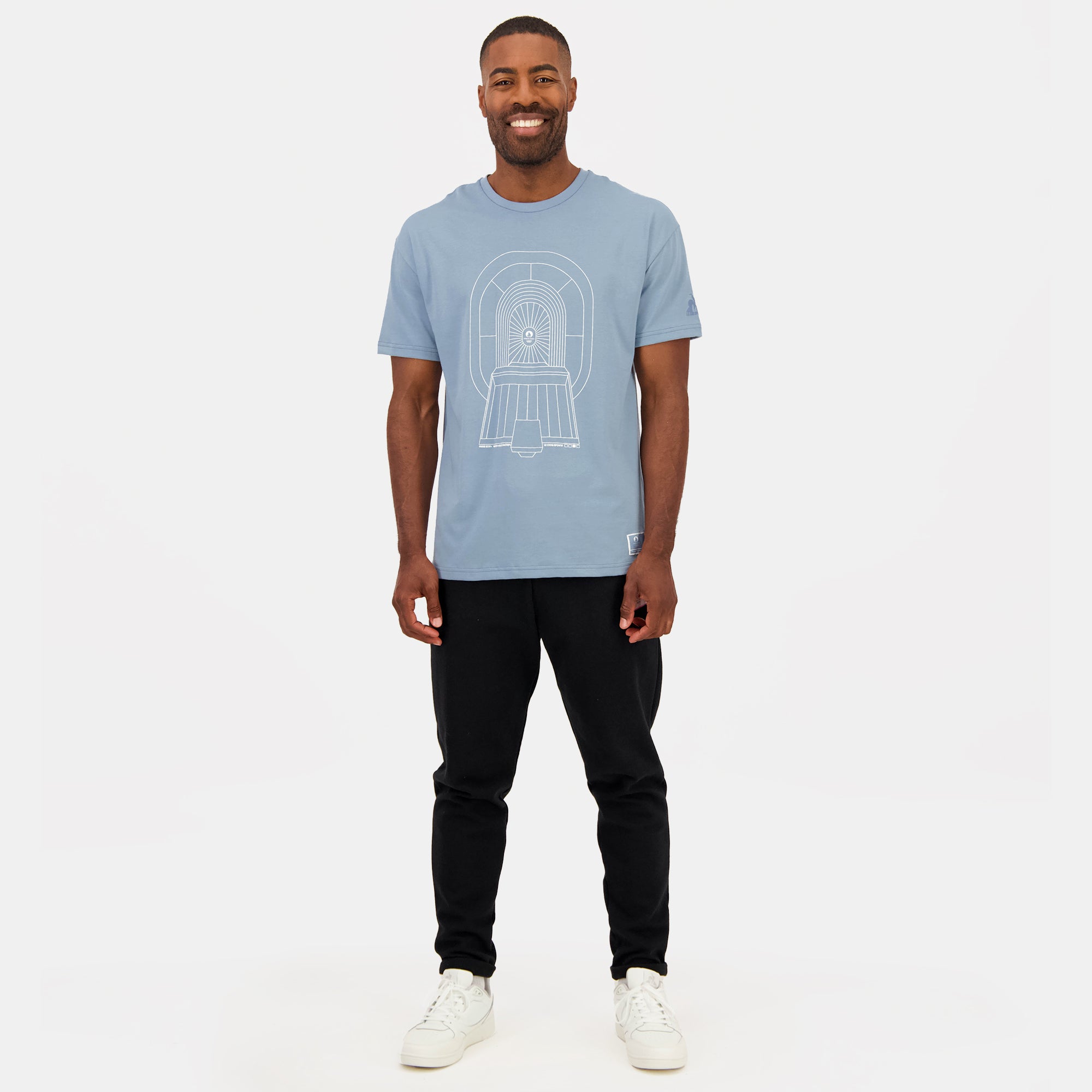 2423641-P24 QUARTIER DES JEUX Tee SS N°2 M faded | capsule T-shirt Saint-Denis Unisex