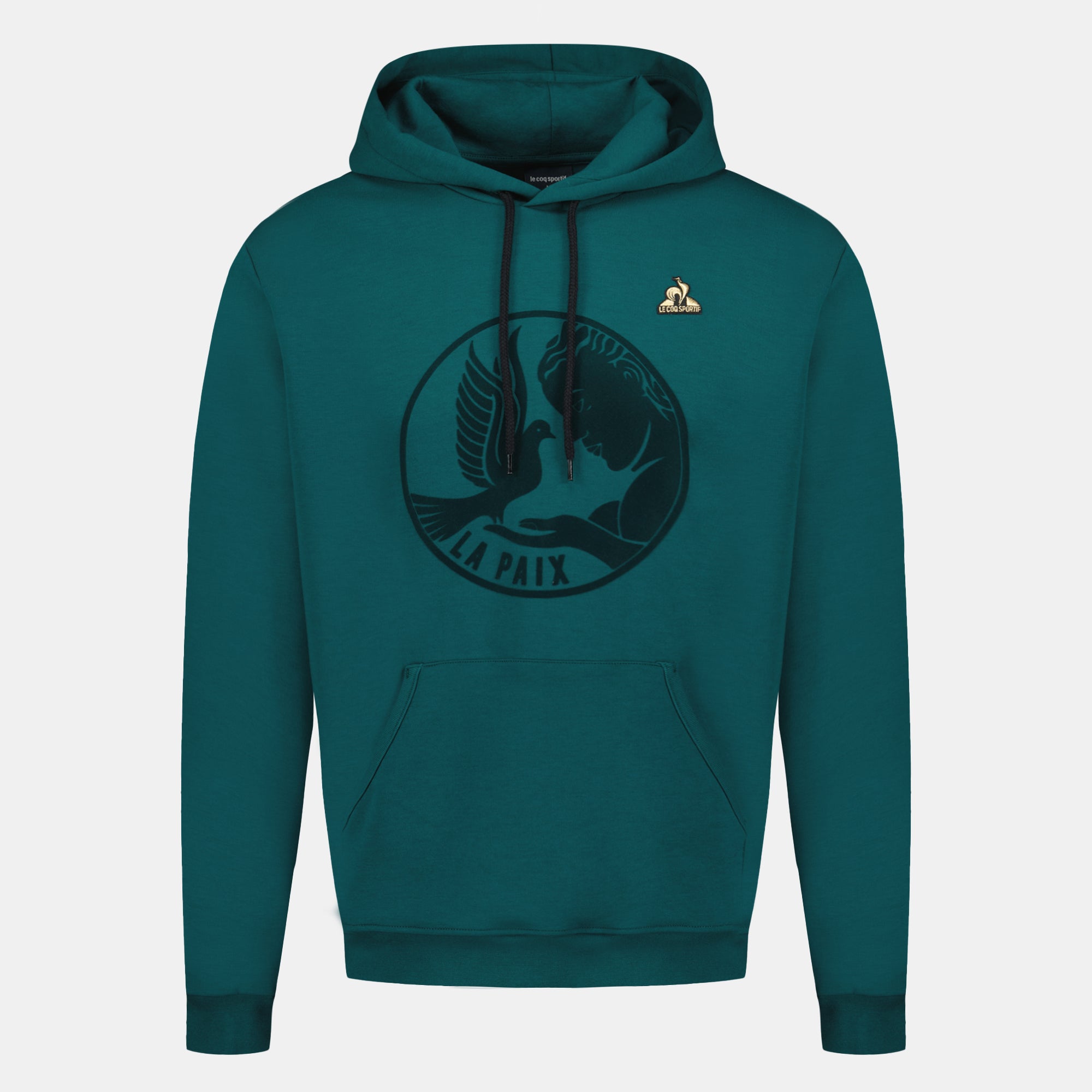 2424129-LA PAIX Hoody N°1 M deep teal | Felpa con cappuccio da uomo