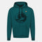 2424129-LA PAIX Hoody N°1 M deep teal | Felpa con cappuccio da uomo