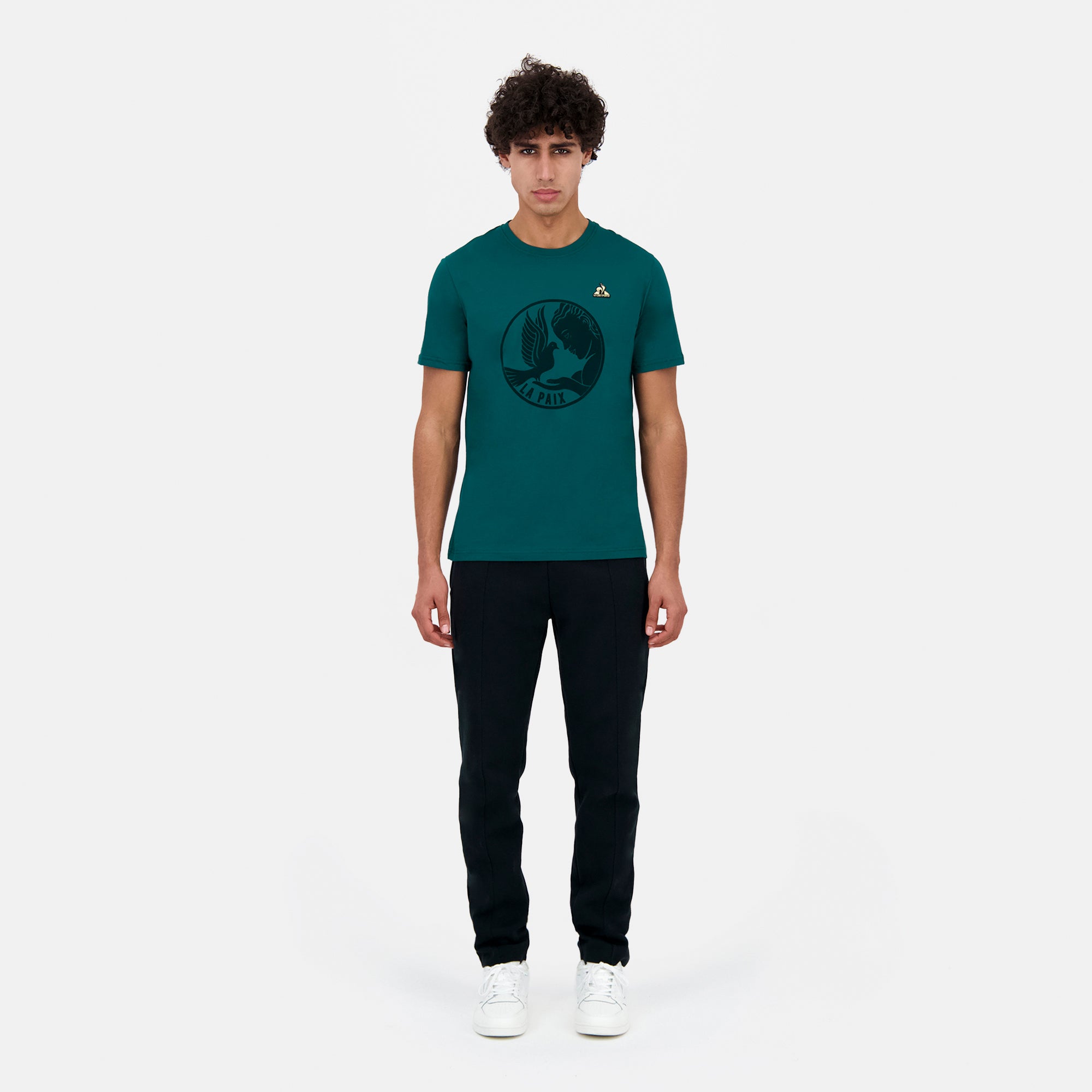 2424144-LA PAIX Tee SS N°1 M deep teal | Men&