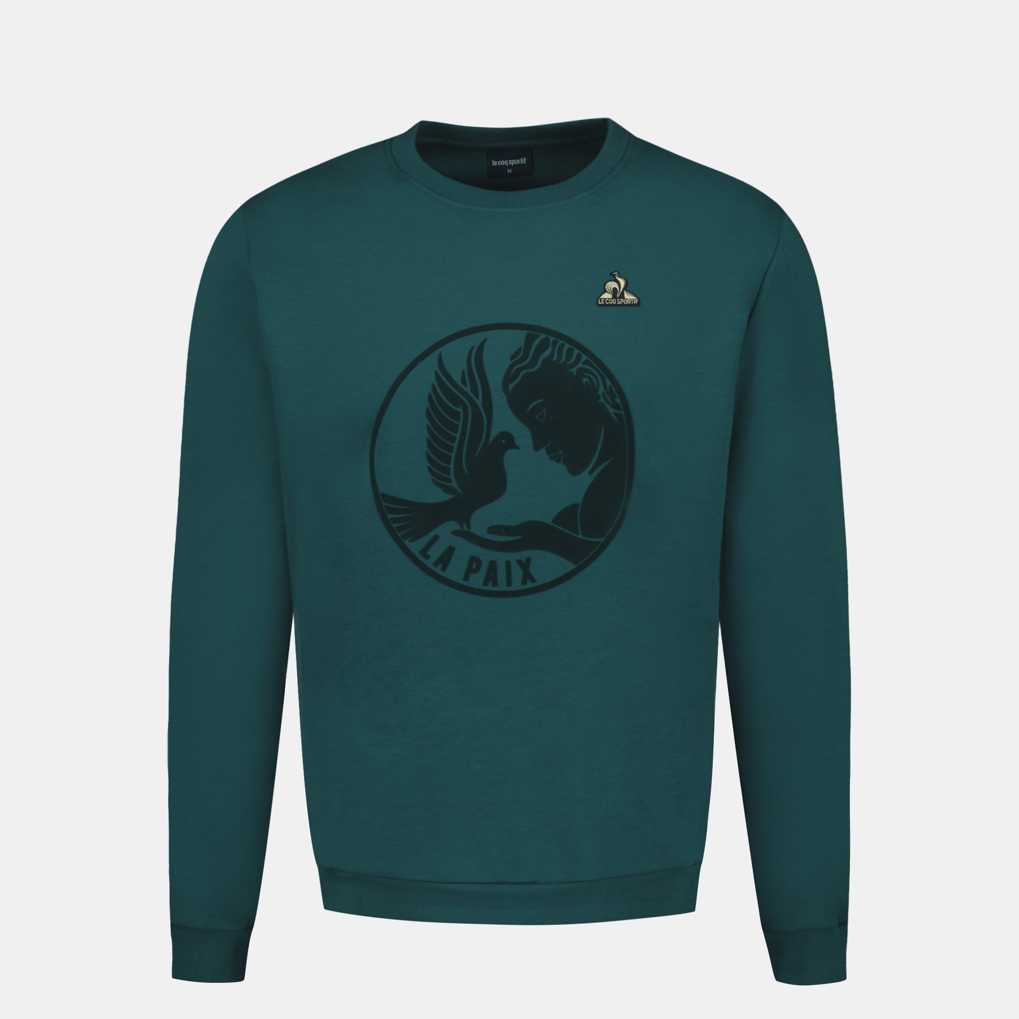 2424148-LA PAIX Crew Sweat N°1 M deep teal | Felpa da uomo