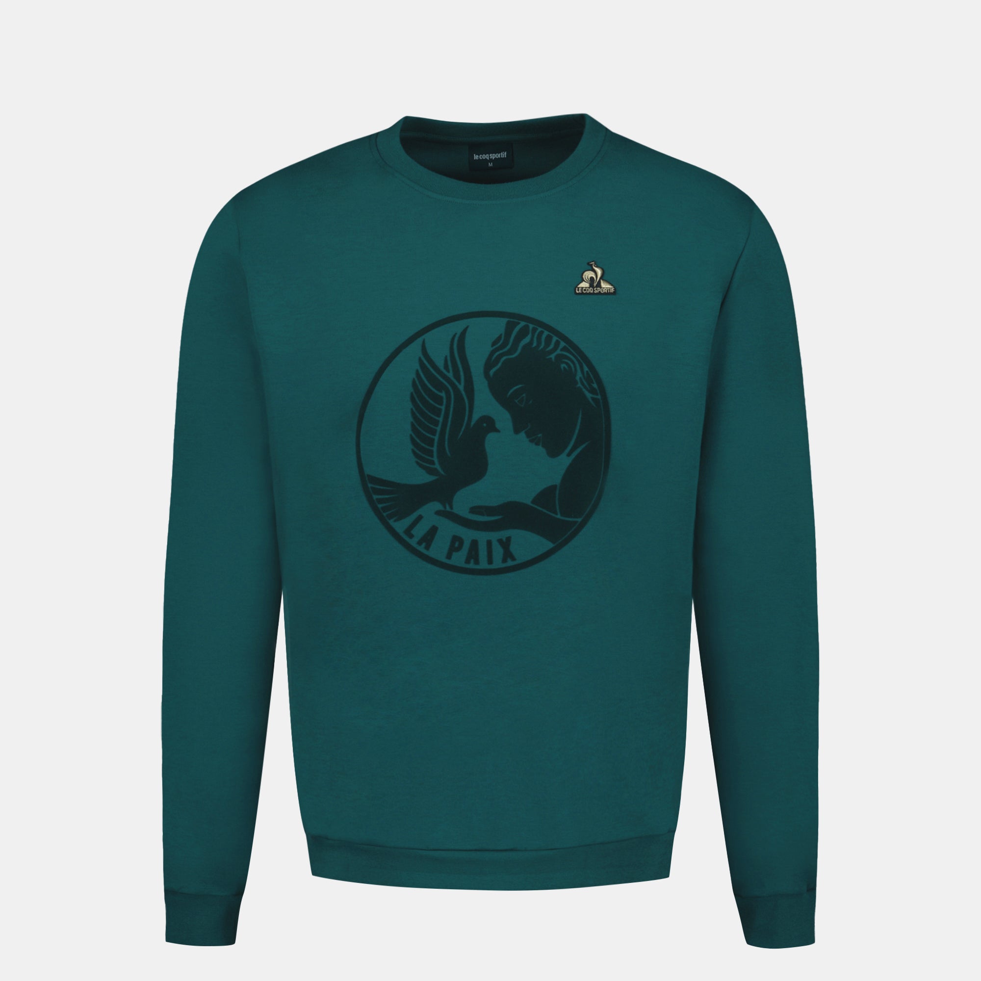 2424148-LA PAIX Crew Sweat N°1 M deep teal | Herren-Sweatshirt