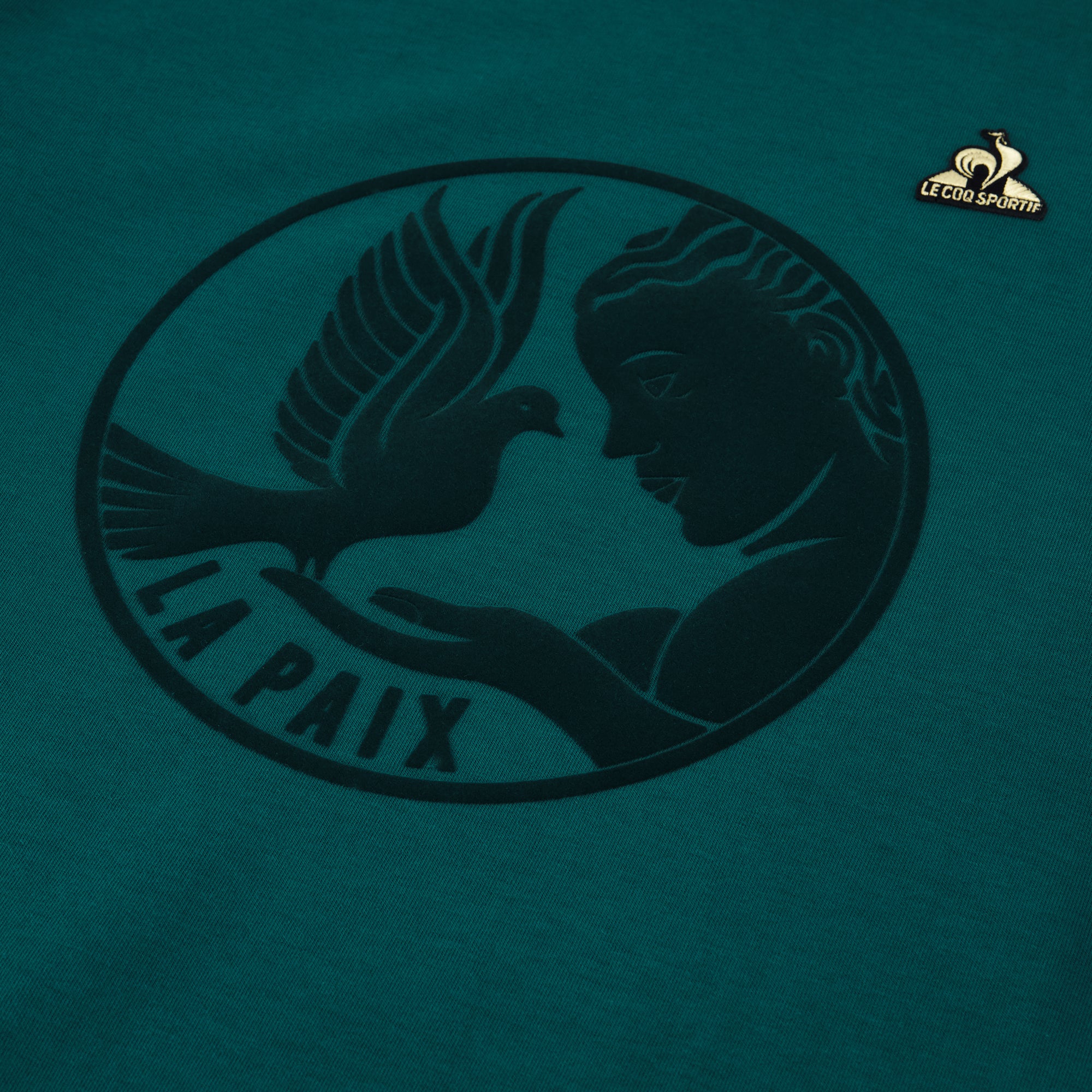 2424148-LA PAIX Crew Sweat N°1 M deep teal | Felpa da uomo