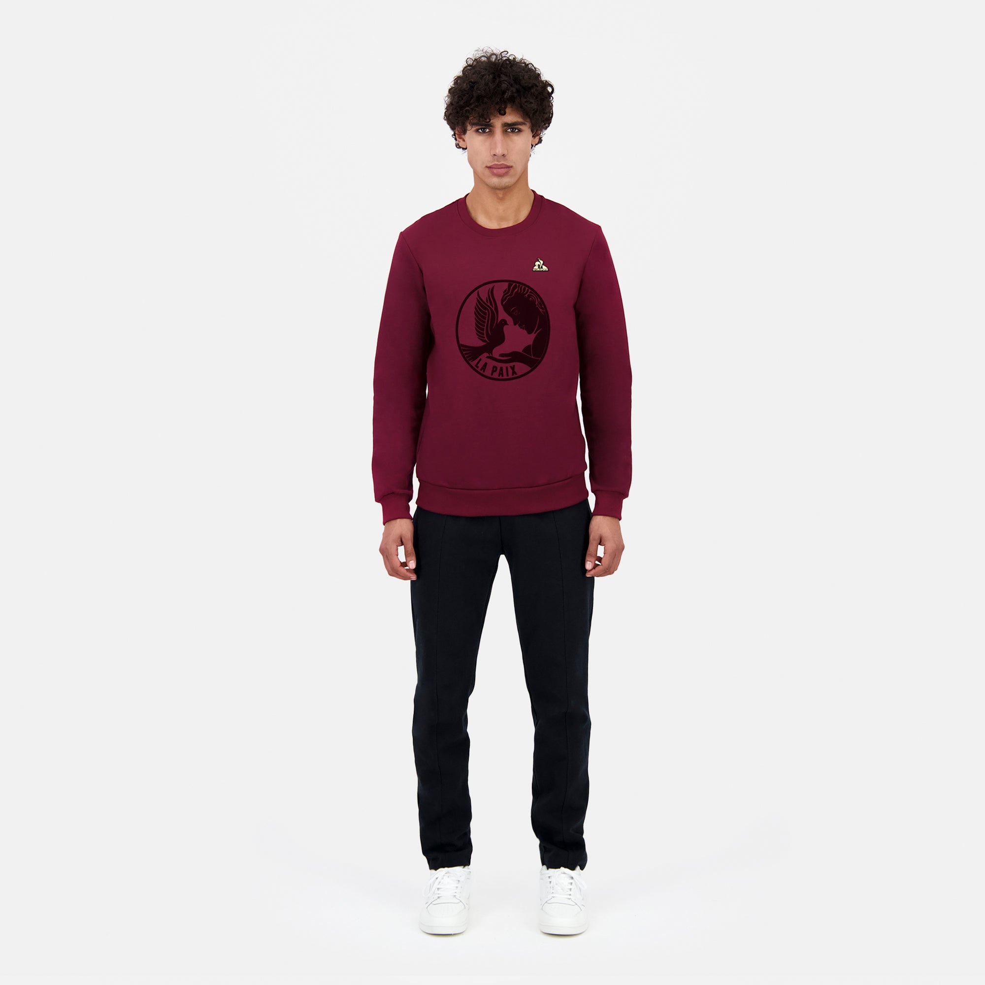 2424149-LA PAIX Crew Sweat N°1 M rambo red | Felpa da uomo