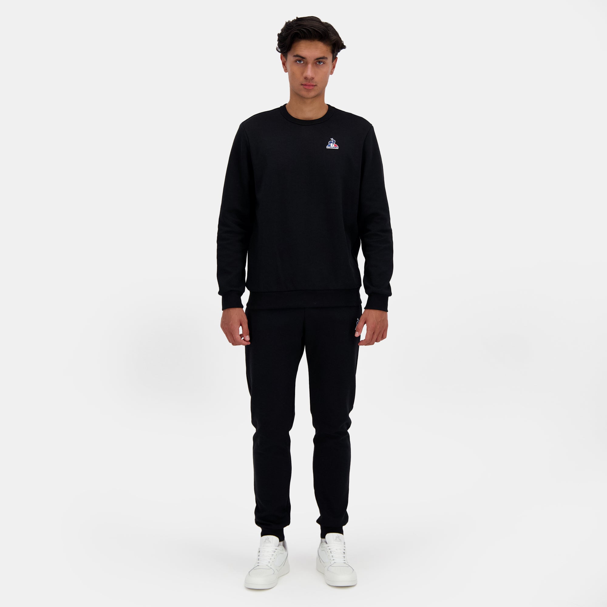 2510021-ESS Crew Sweat N°1 M black | Sweat col rond Homme