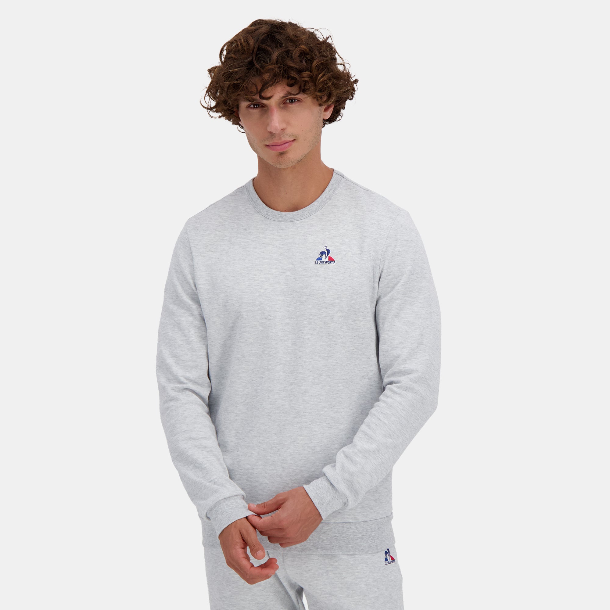 2510022-ESS Crew Sweat N°2 M gris chiné clair | Men&