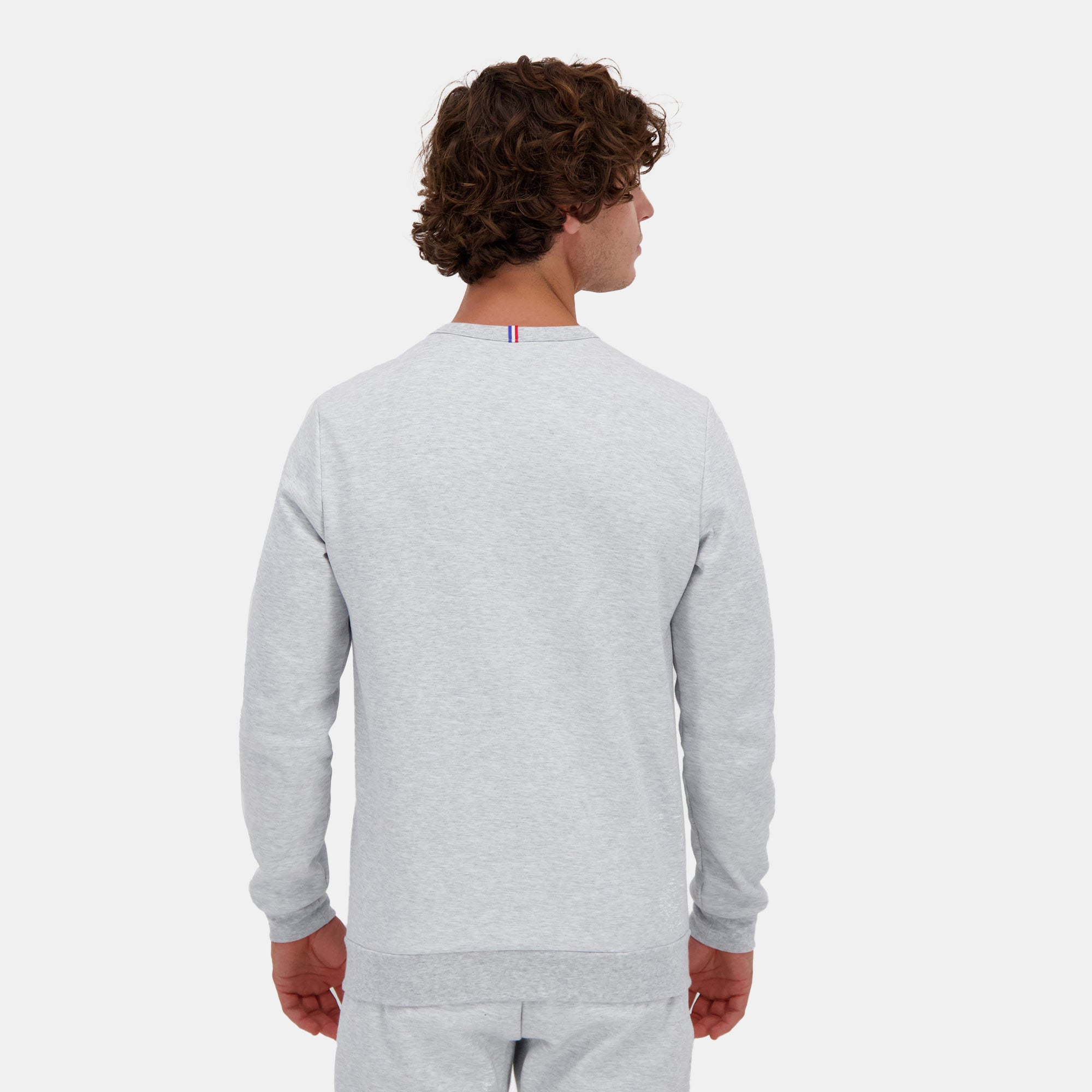 2510022-ESS Crew Sweat N°2 M gris chiné clair | Sweat col rond Homme