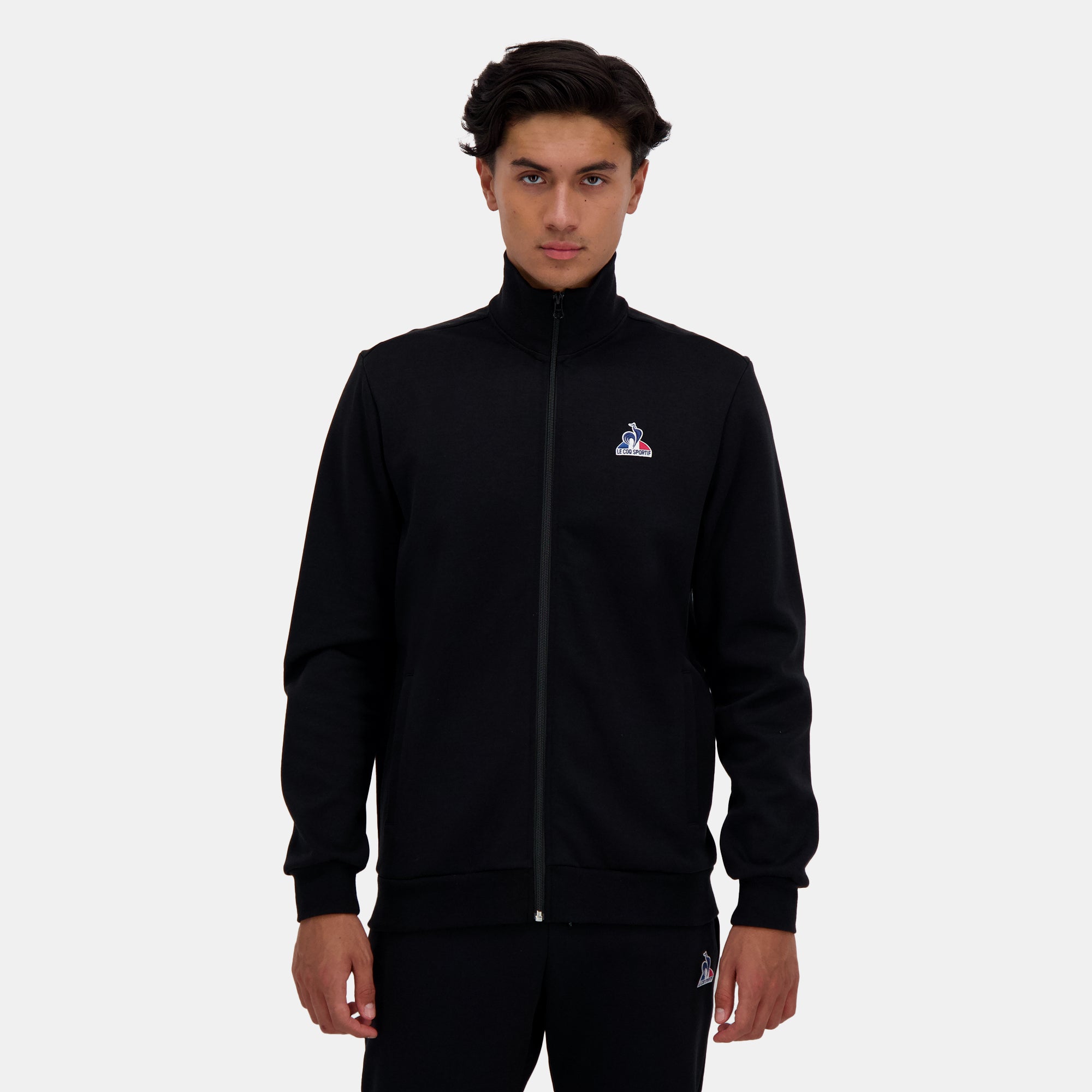 2510024-ESS FZ Sweat N°1 M black | Sweat zippé Homme