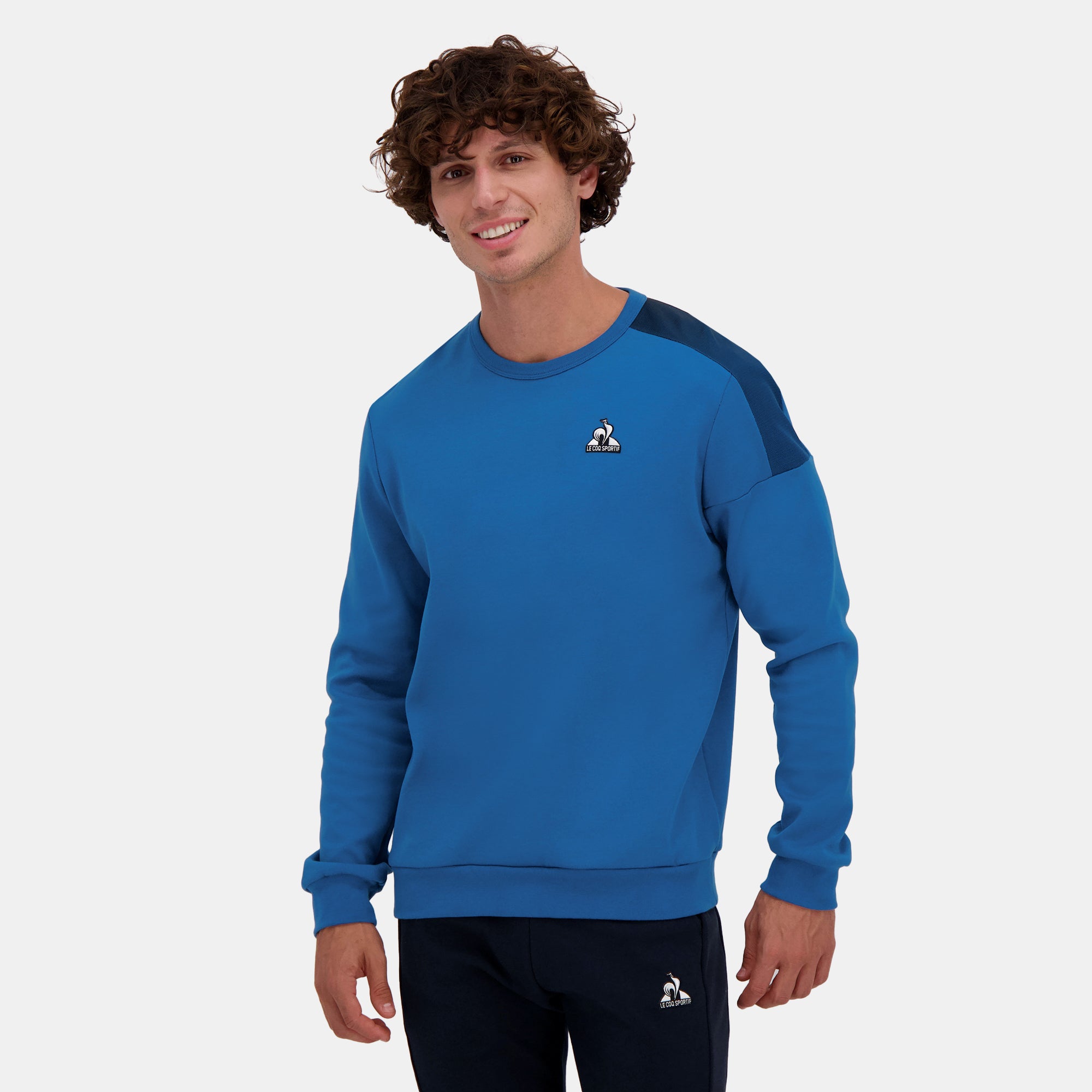 2510051-HERITAGE SP Crew Sweat N°1 M blue sapphi | Sweat col rond Homme