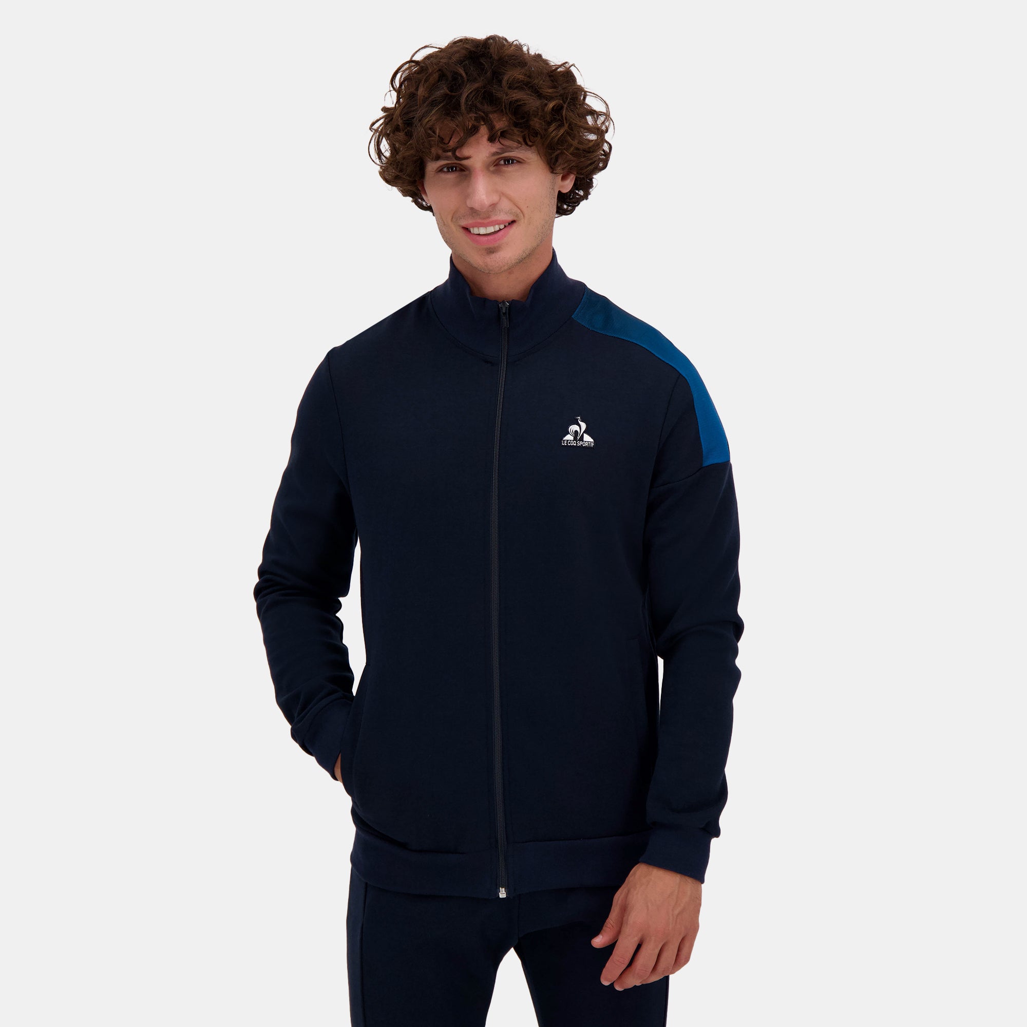 2510052-HERITAGE SP FZ Sweat N°1 M sky captain | Sweat zippé Homme