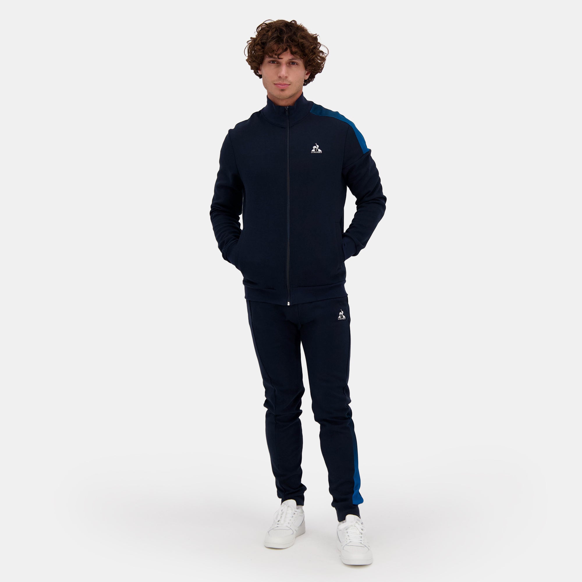 2510052-HERITAGE SP FZ Sweat N°1 M sky captain | Sweat zippé Homme