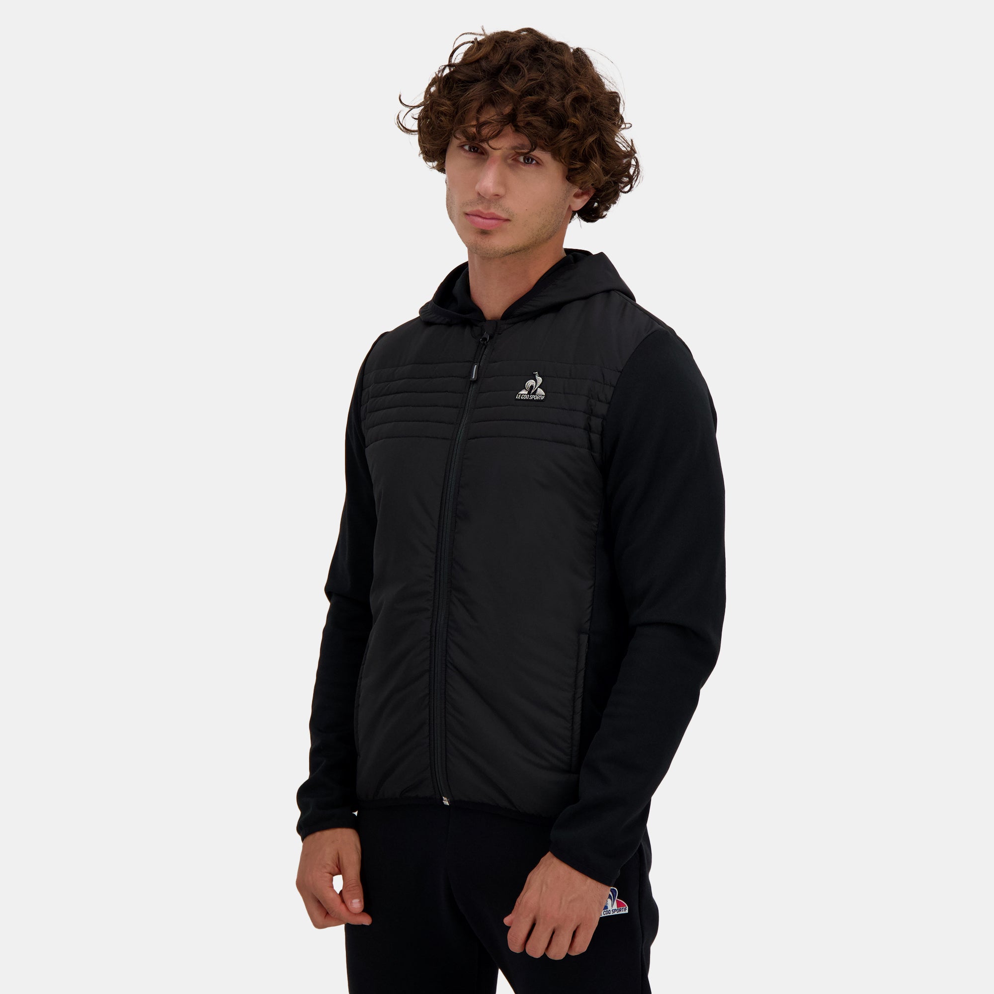 2510057-HYBRIDE FZ Hoody N°1 M black | Sweat zippé à capuche Homme