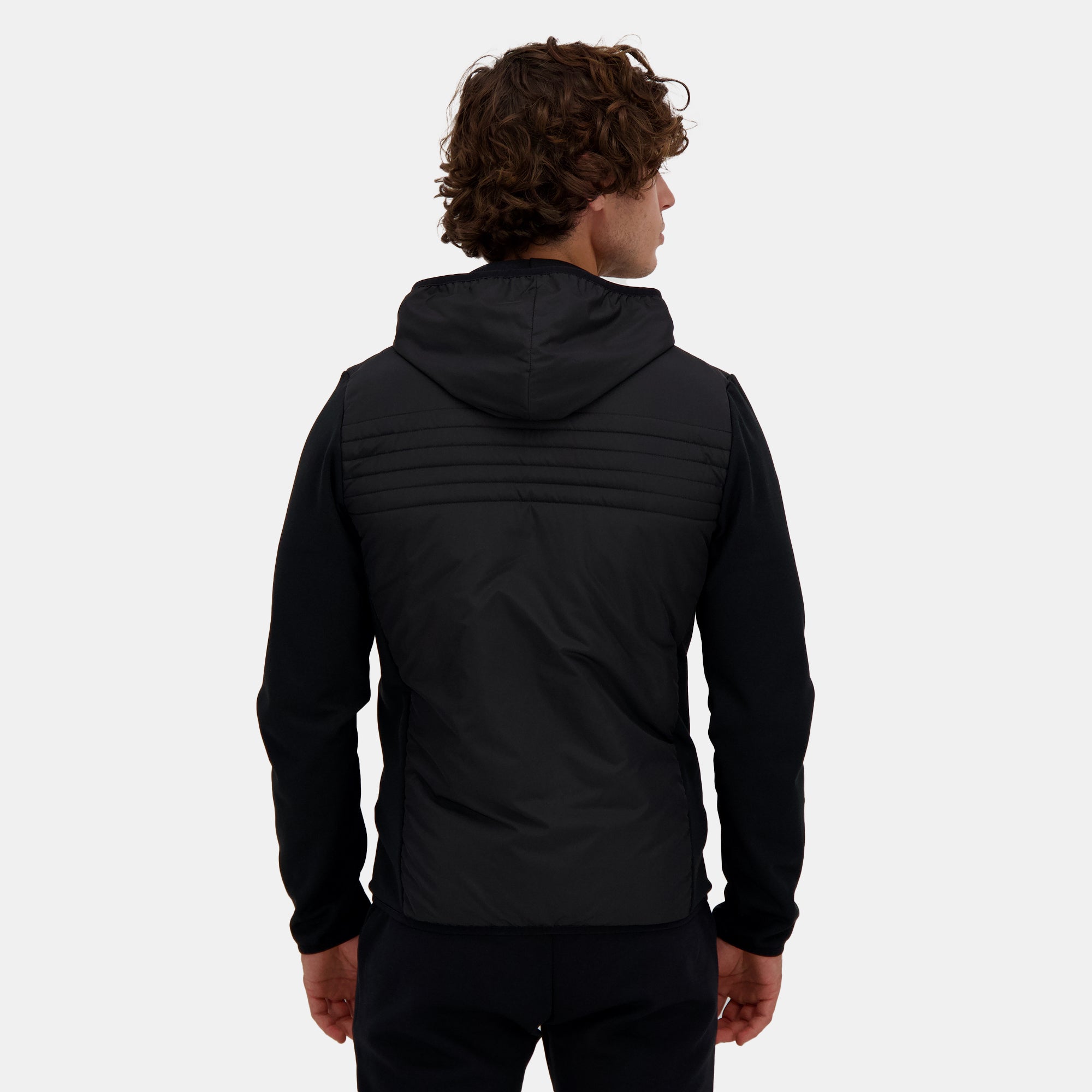 2510057-HYBRIDE FZ Hoody N°1 M black | Sweat zippé à capuche Homme