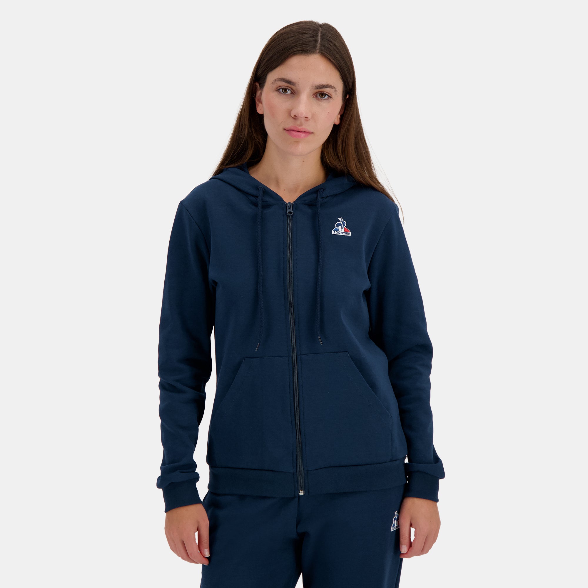 2510065-ESS FZ Hoody N°1 W victory blue | Damen-Sweatshirt mit Kapuze und Reißverschluss