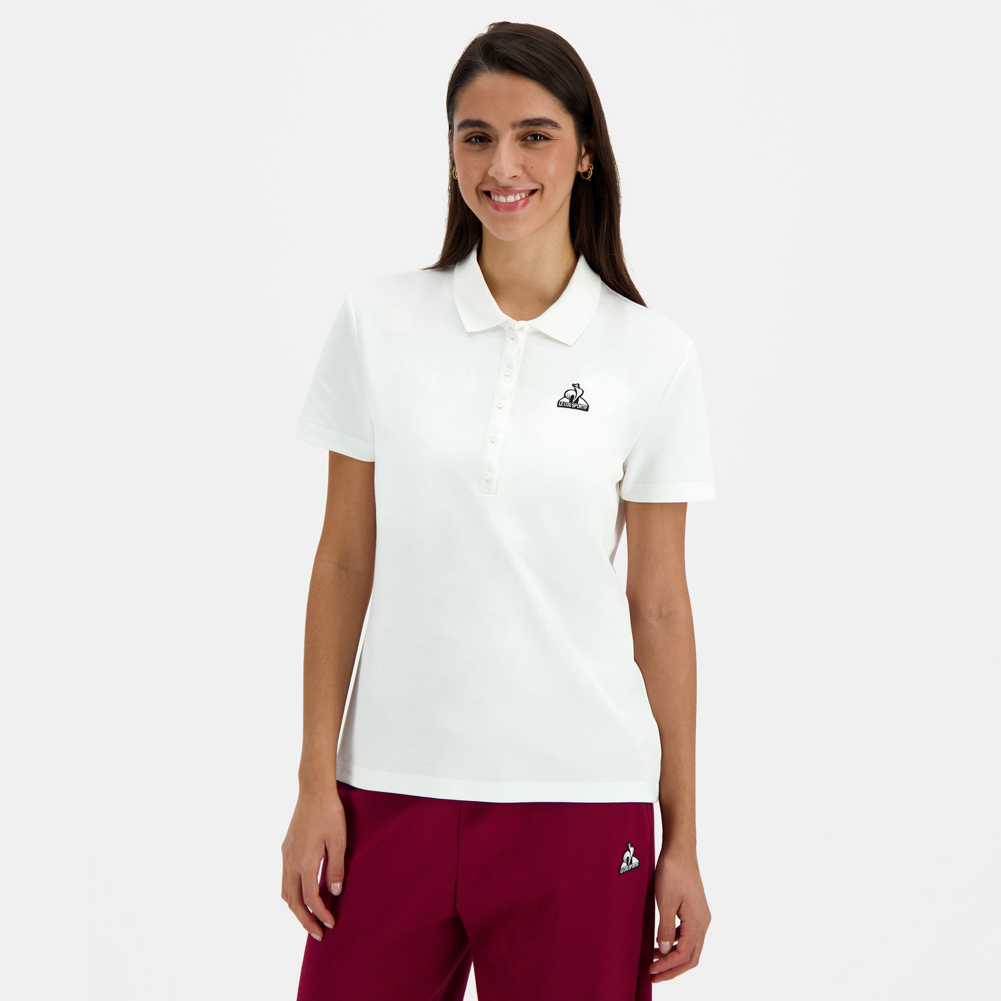 2510081-HERITAGE SP Polo SS N°1 W marshmallow | Polo Femme