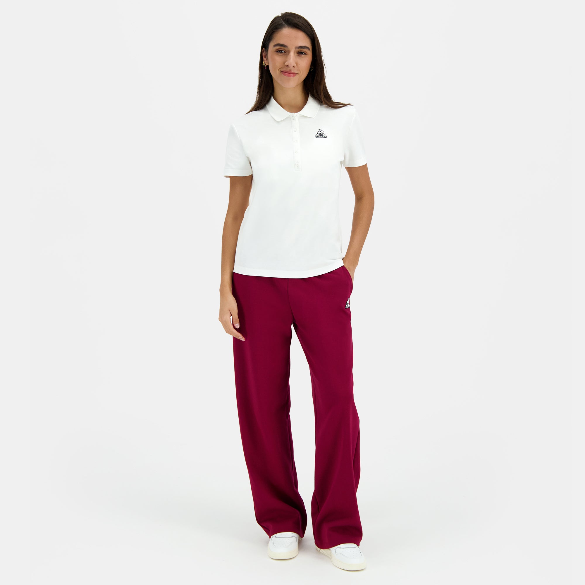 2510081-HERITAGE SP Polo SS N°1 W marshmallow | Polo Femme