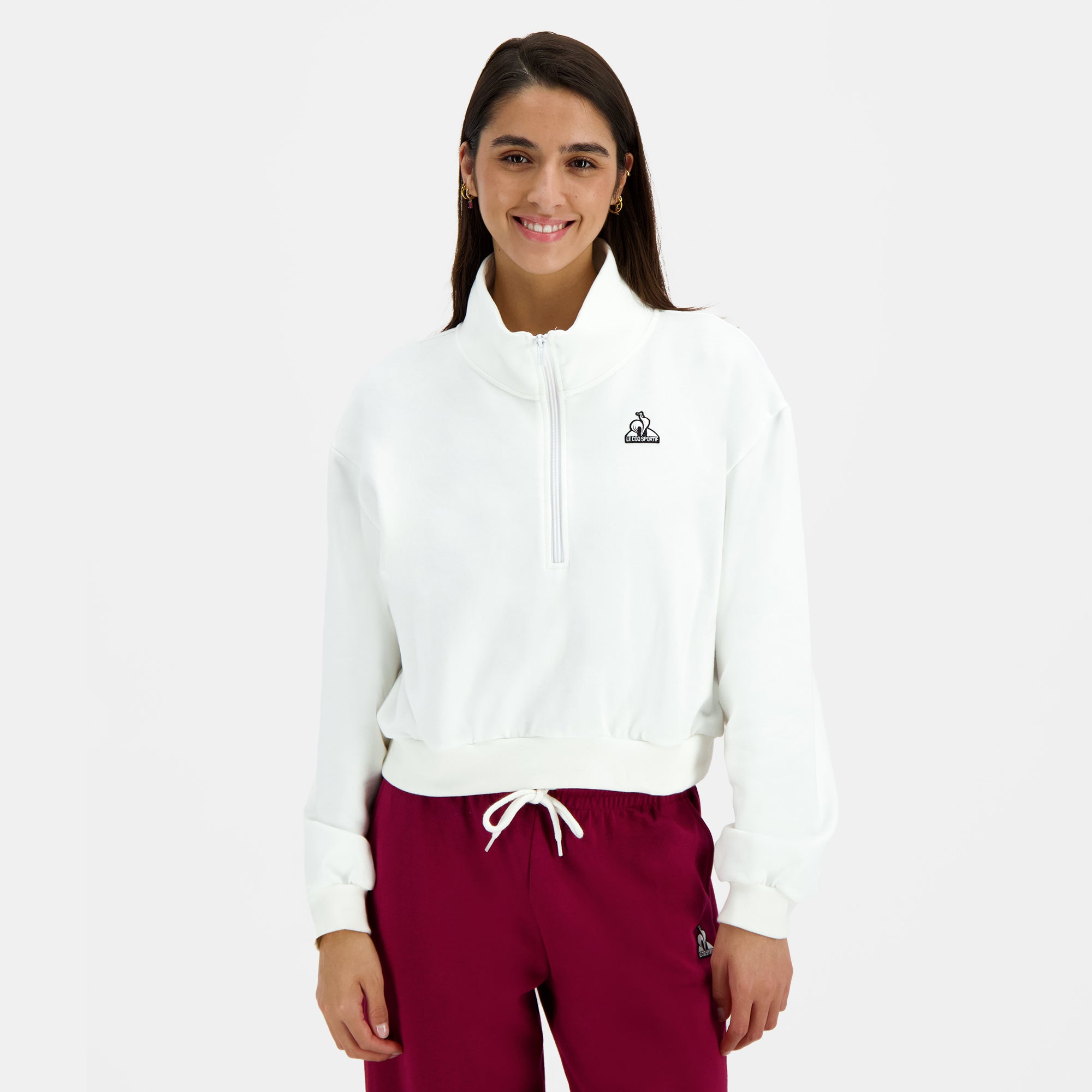 2510084-HERITAGE SP Halfzip N°1 W marshmallow | Sweat Femme