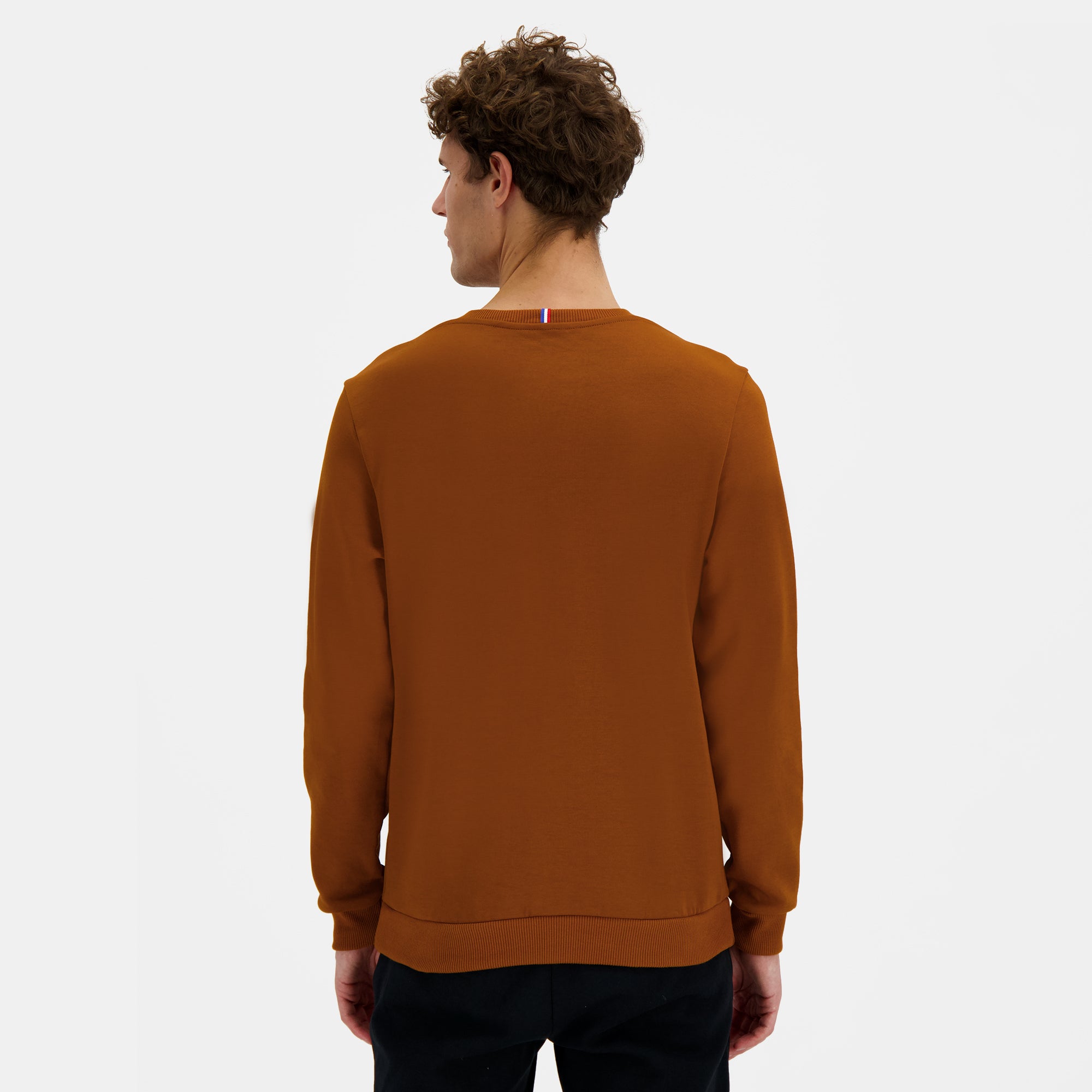 2510207-ESS T/T Crew Sweat N°1 M caramel cafe | Sweat col rond Homme