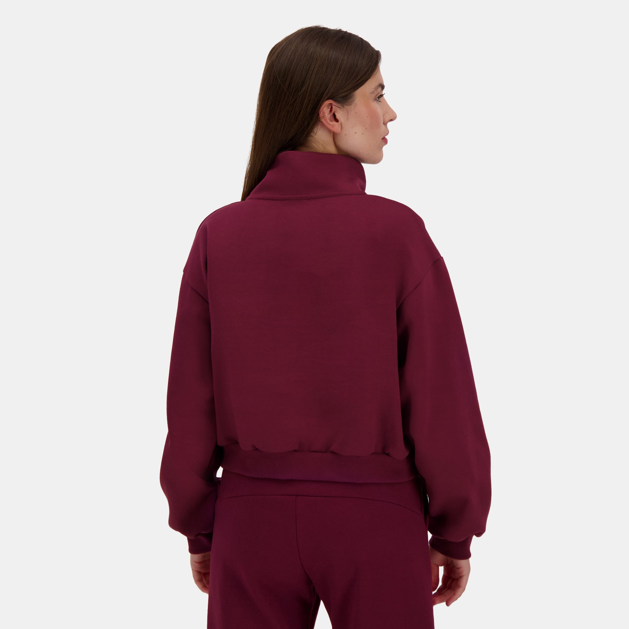 2510602-HERITAGE LF Halfzip N°1 W maroon banner | Women&