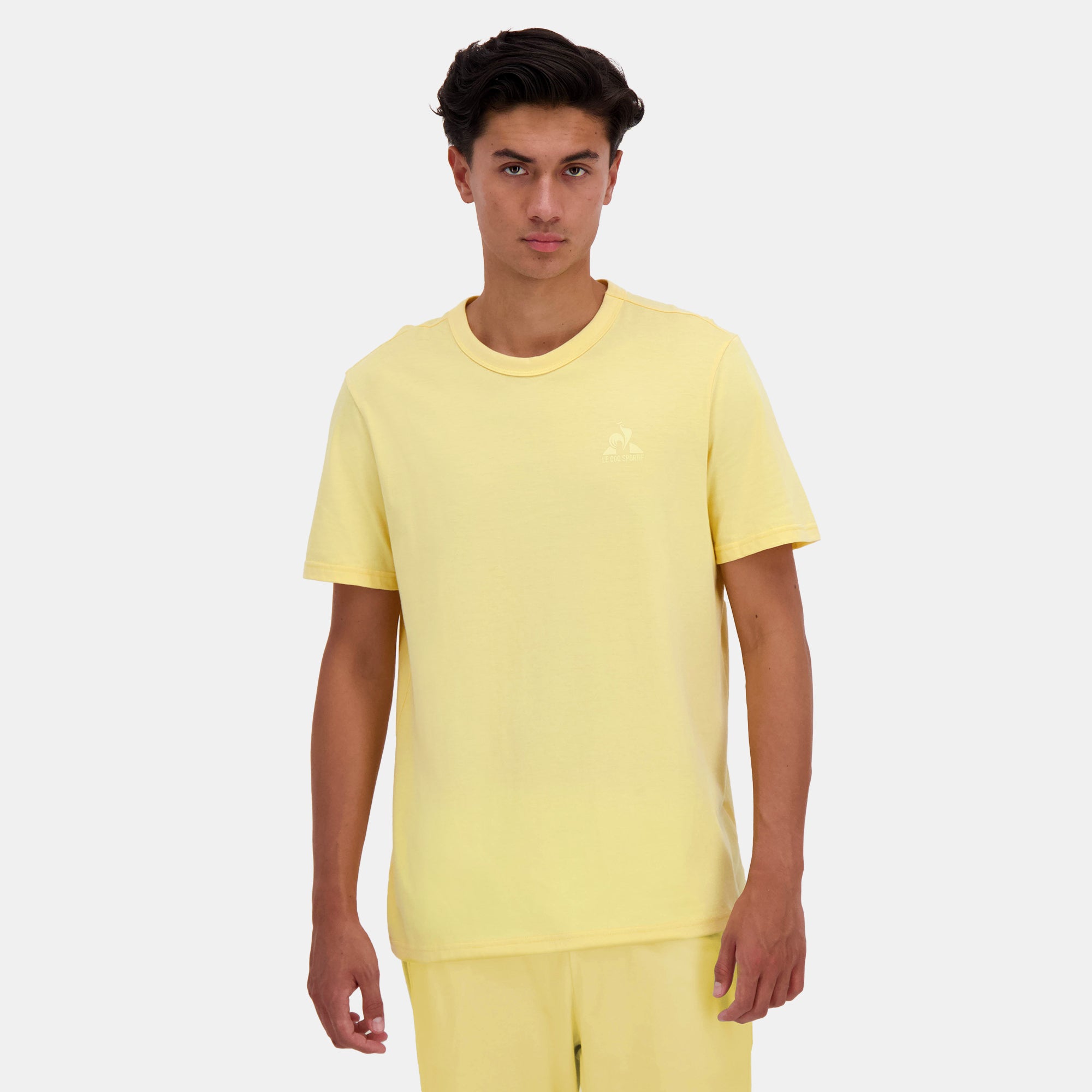 2510629-MONOCHROME Tee SS N°3 M jaune 83 | T-shirt Homme