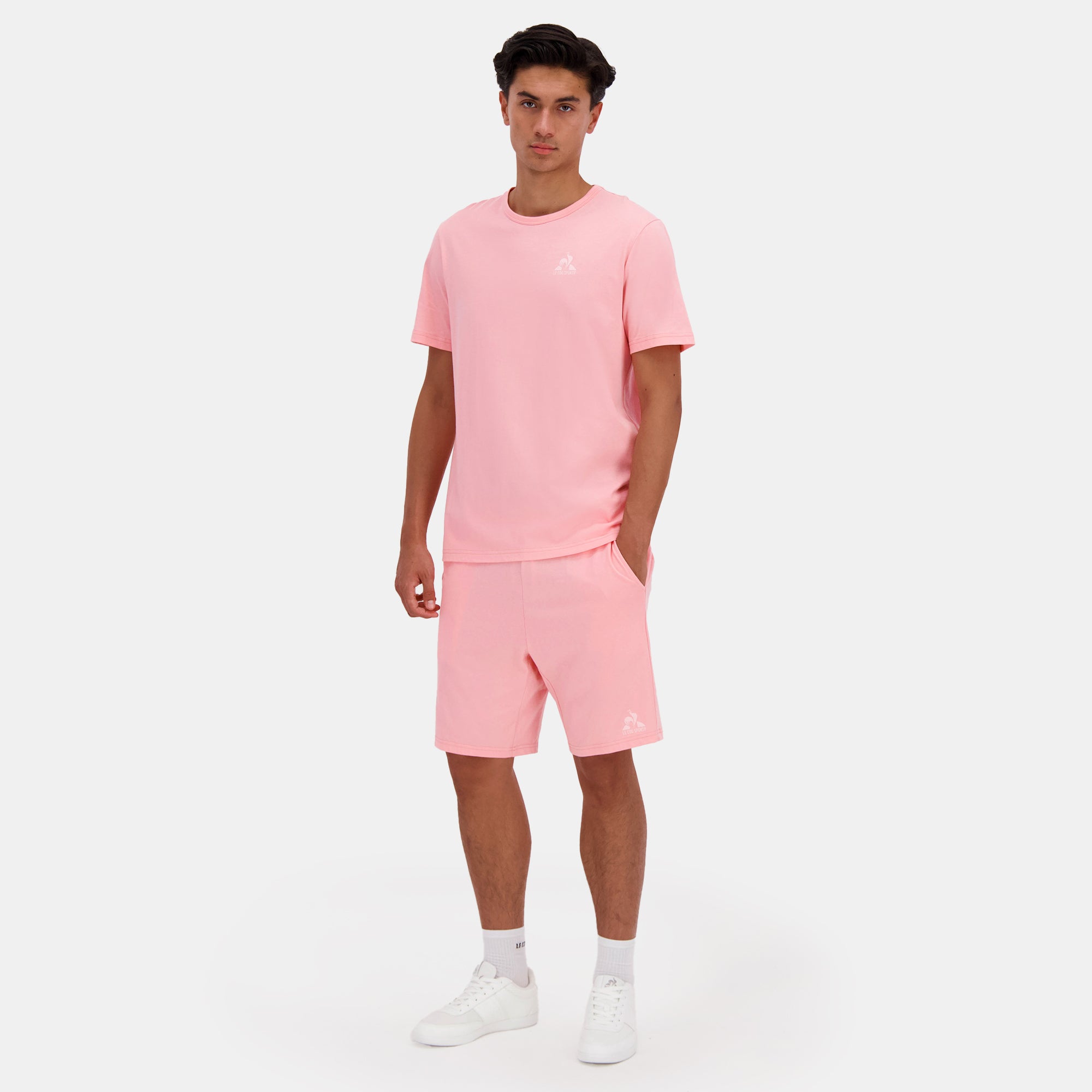 2510630-MONOCHROME Tee SS N°3 M pink icing | T-shirt Homme